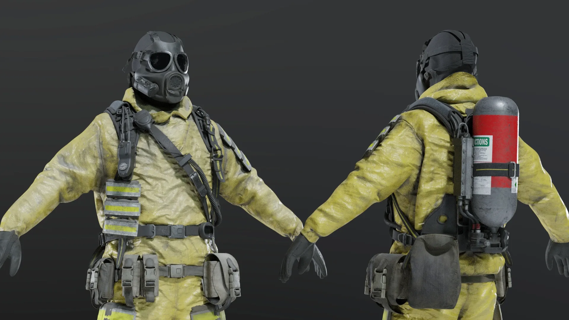 HAZMAT NBC Suit Rigged