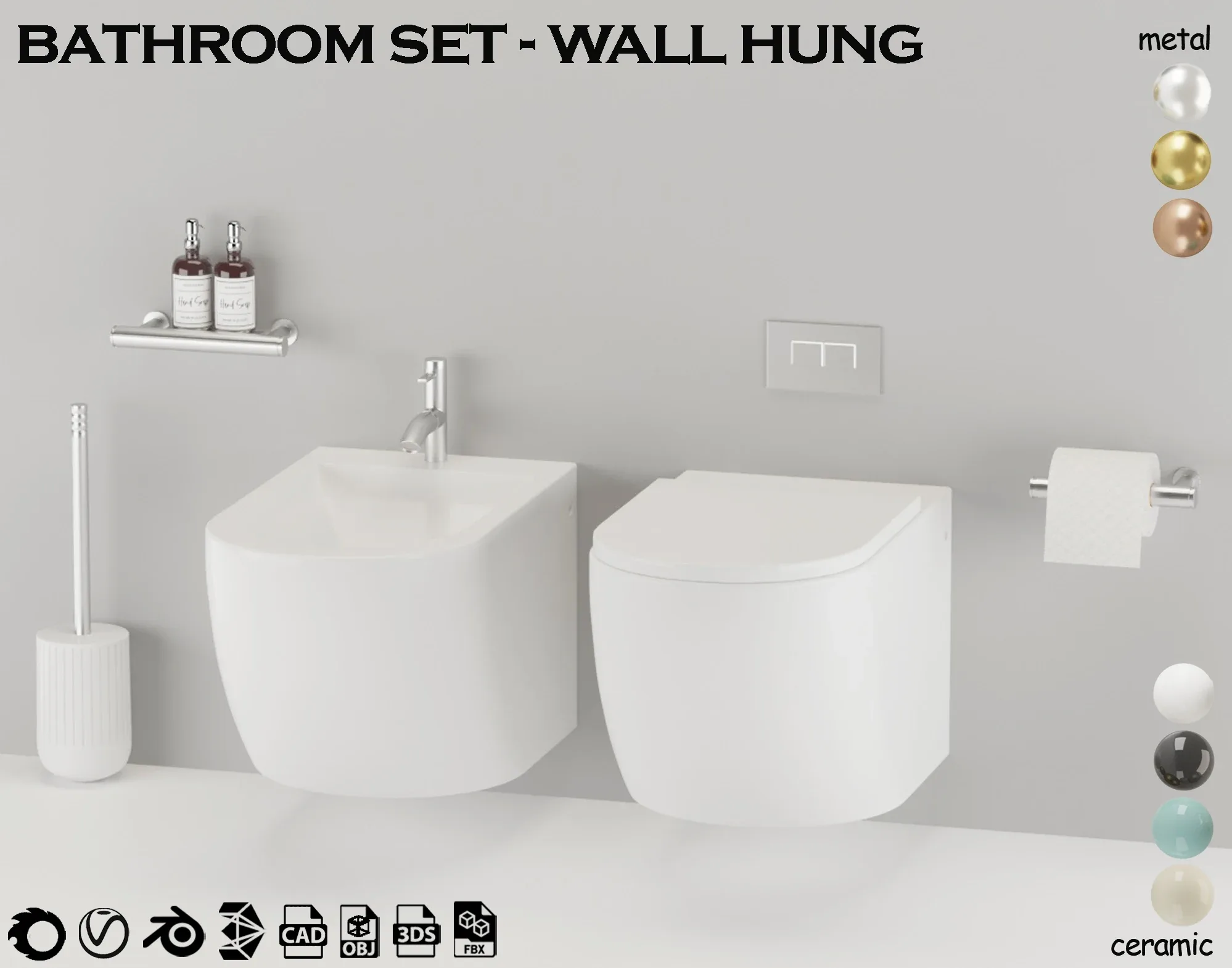 bathroom set 2 - wall hung