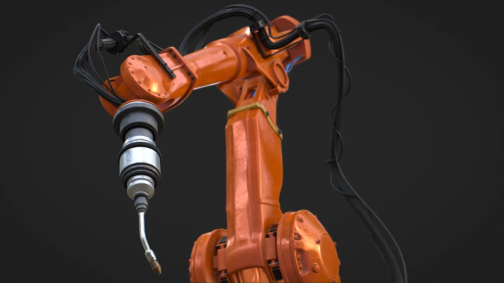 Industrial Robot Machine Rigged