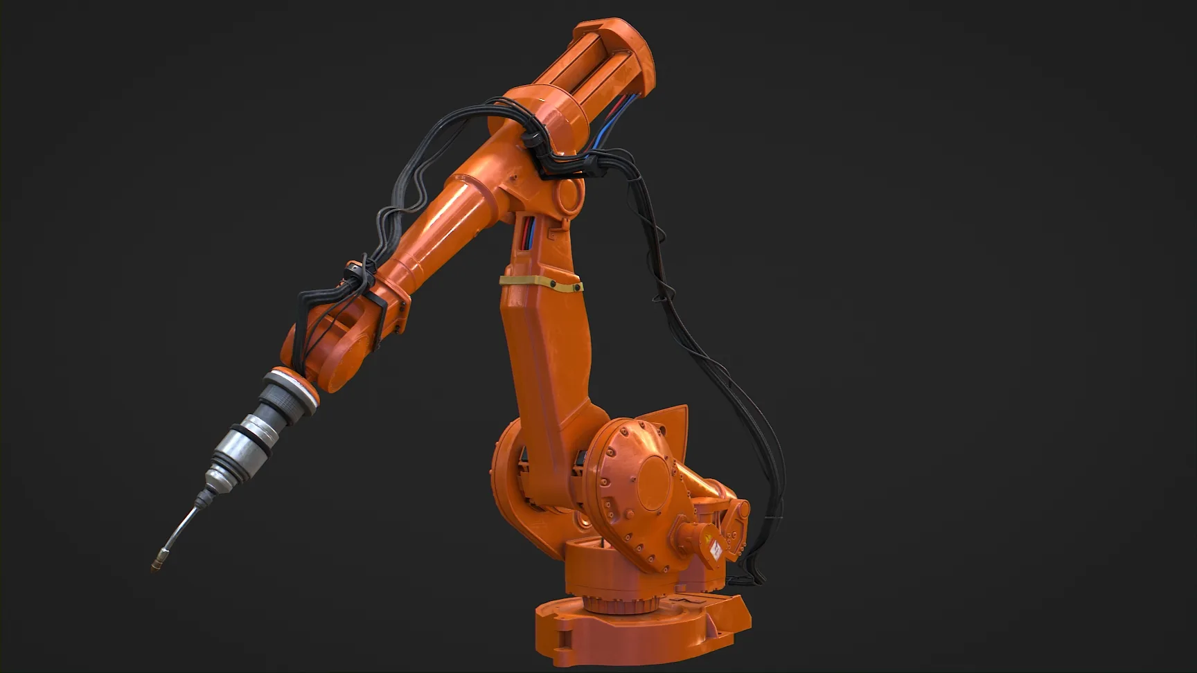 Industrial Robot Machine Rigged