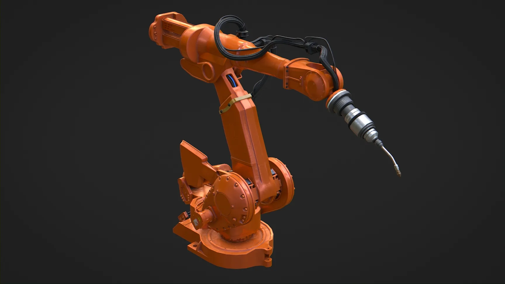 Industrial Robot Machine Rigged