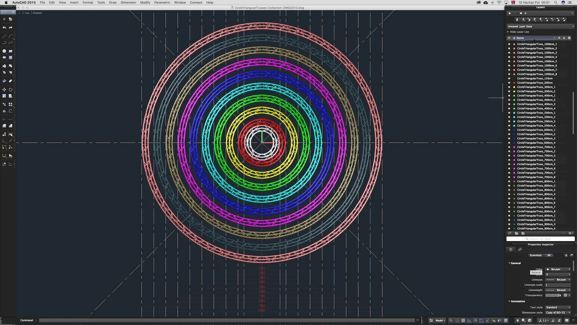 Circle Triangular Truss Modular Collection - 10 PCS Modular