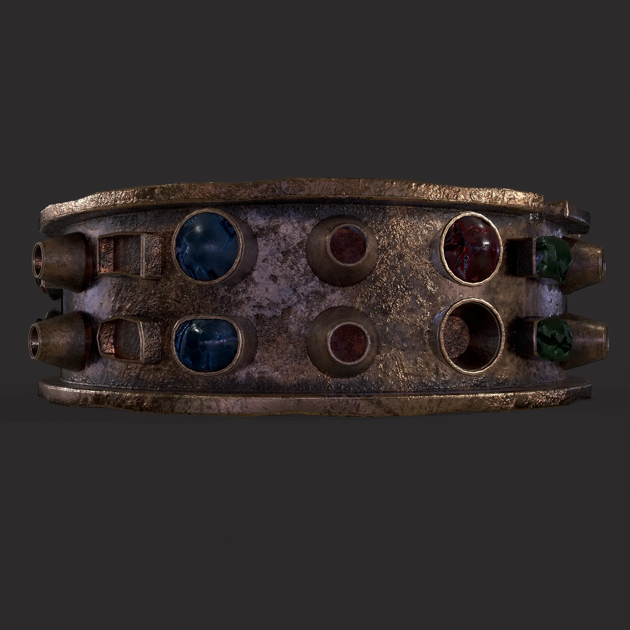 Brass Jeweled Ring