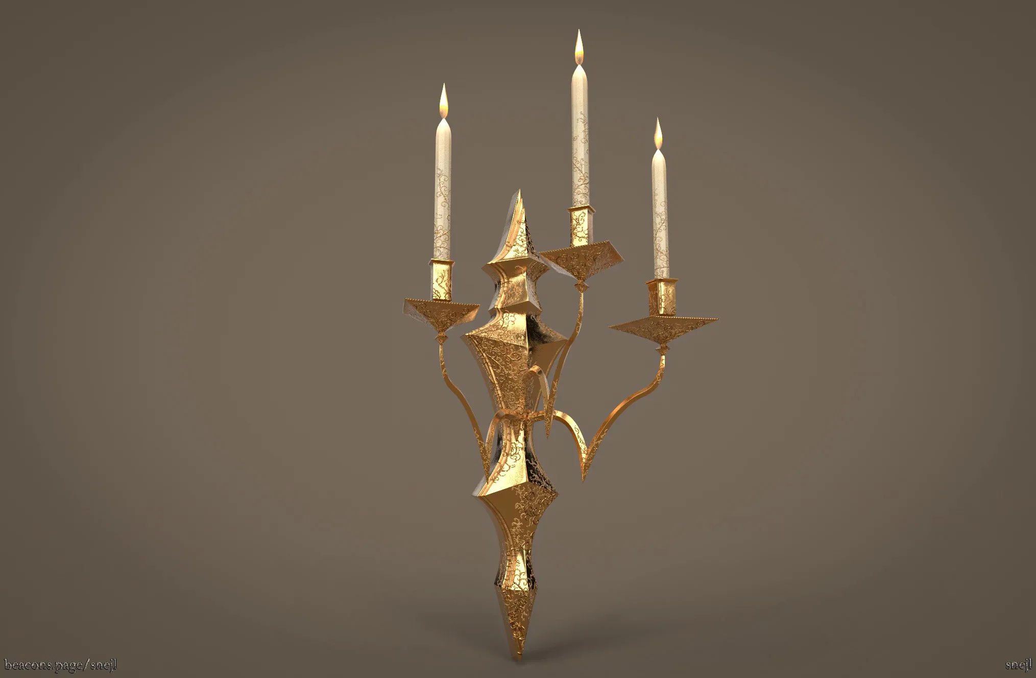 Chandelier (Game ready) FlippedNormals