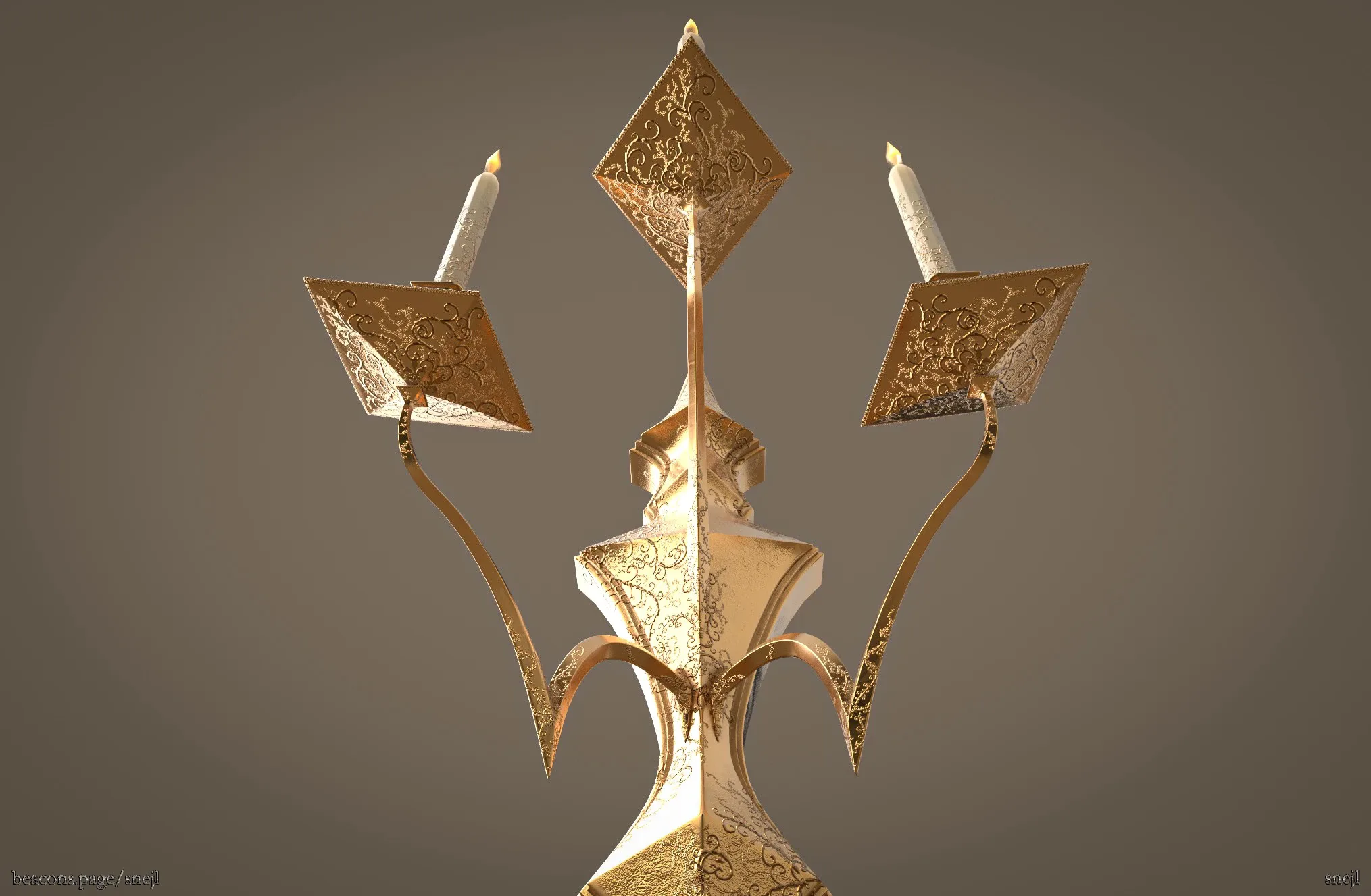 Chandelier (Game ready) FlippedNormals