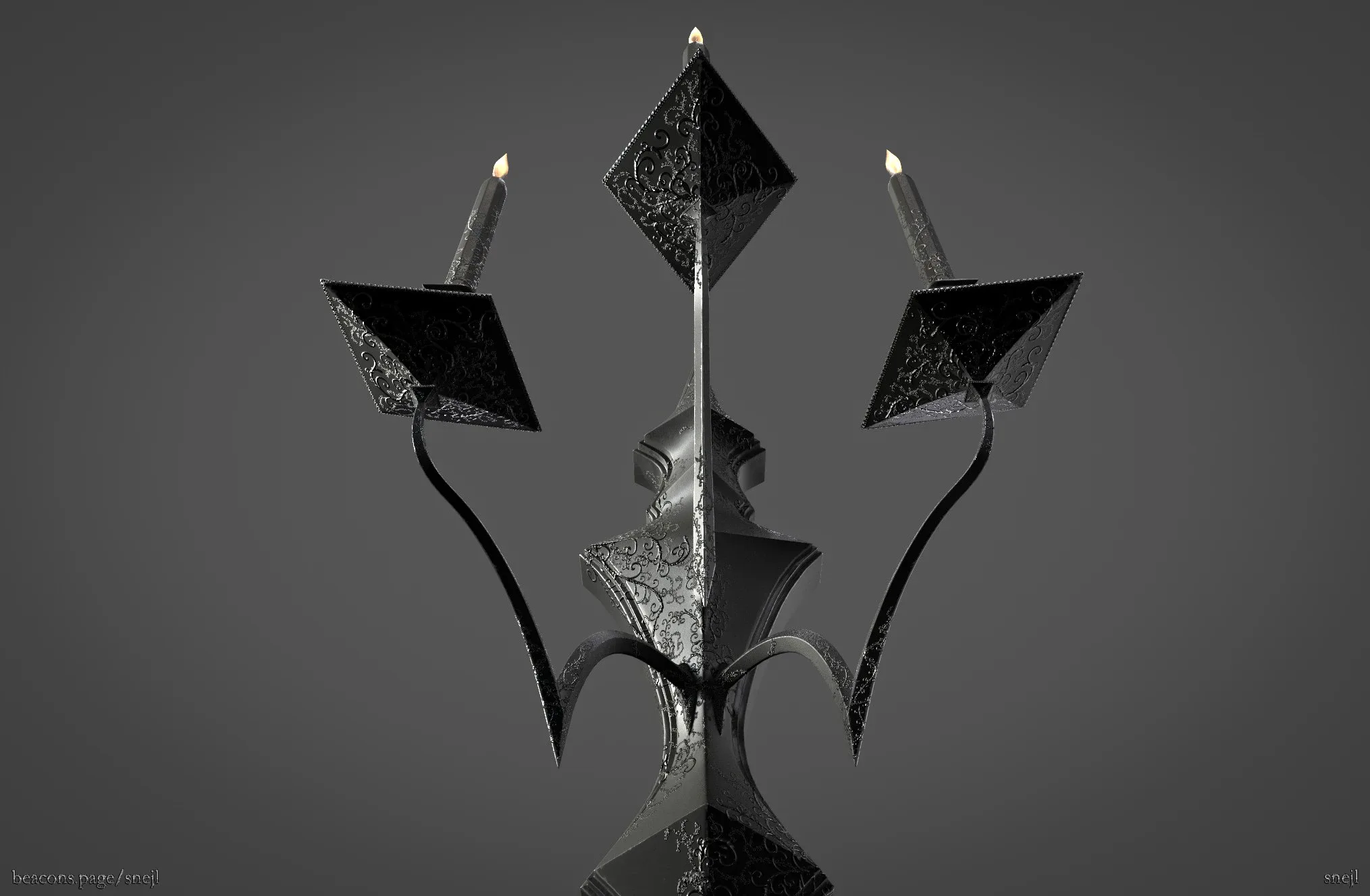 Chandelier (Game ready) FlippedNormals