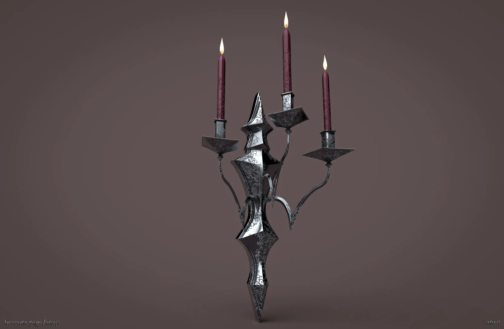 Chandelier (Game ready) FlippedNormals