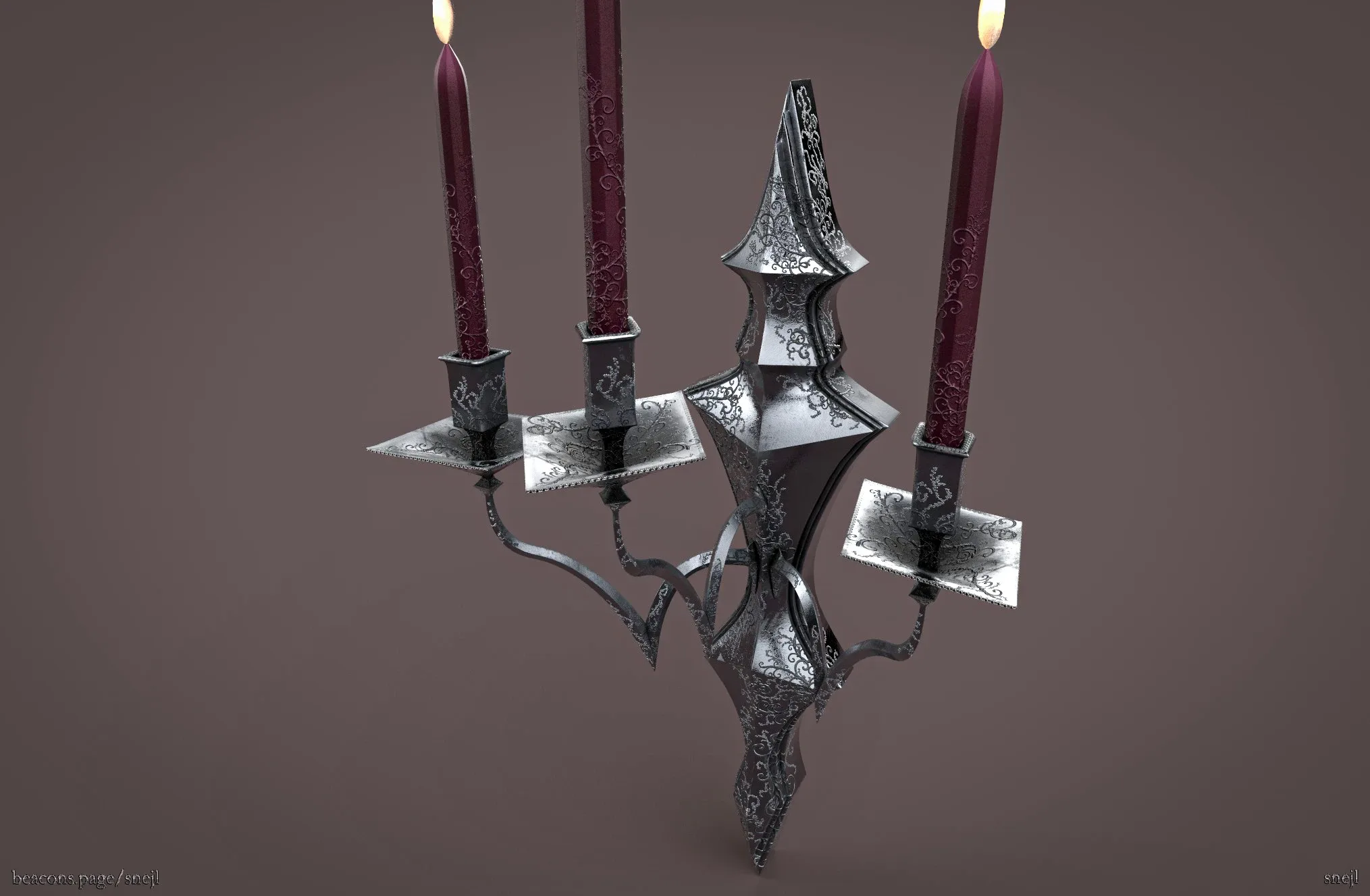 Chandelier (Game ready) FlippedNormals
