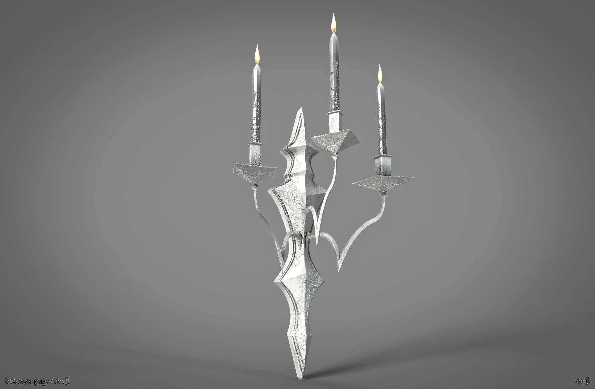 Chandelier (Game ready) FlippedNormals