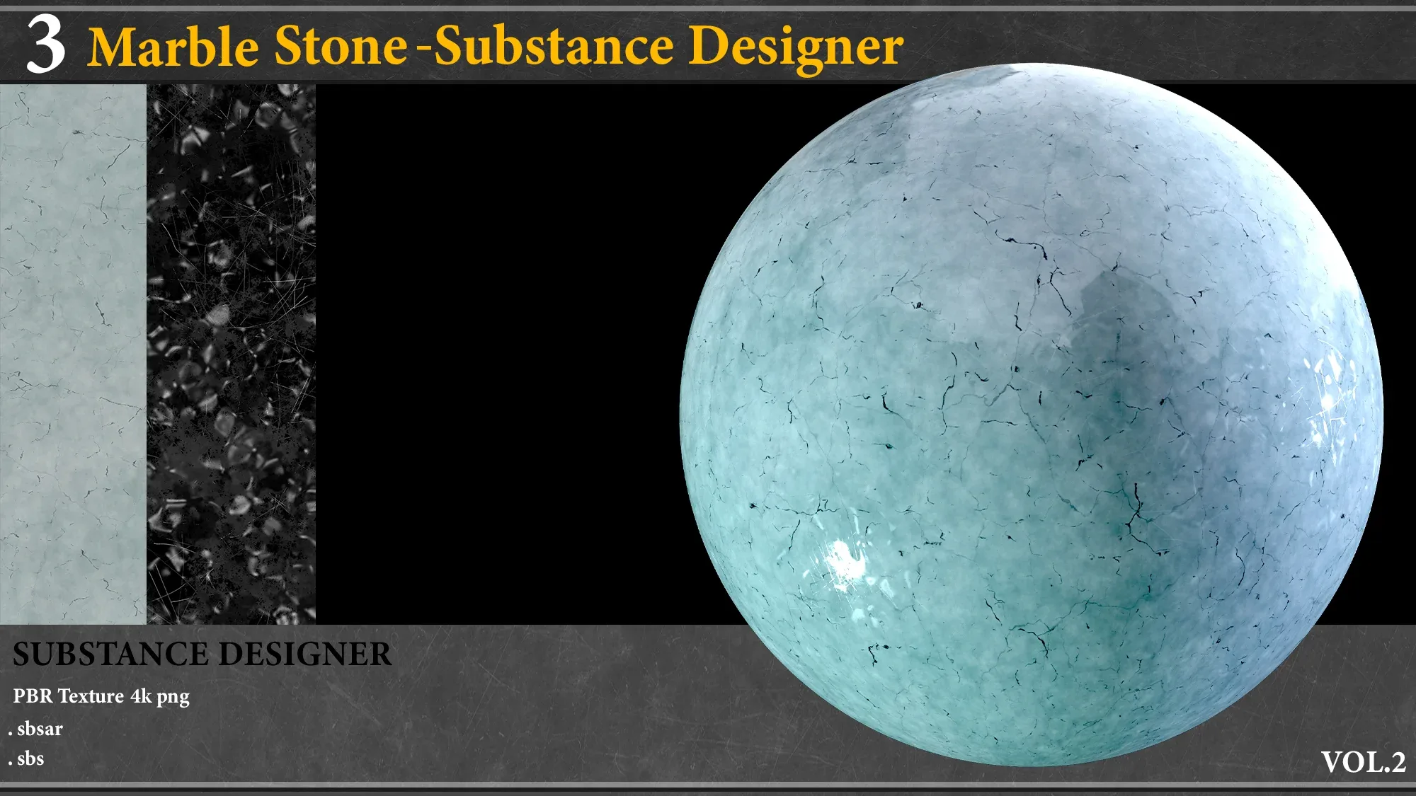 3 Marble Stone Material_Substance Designer-vol.2