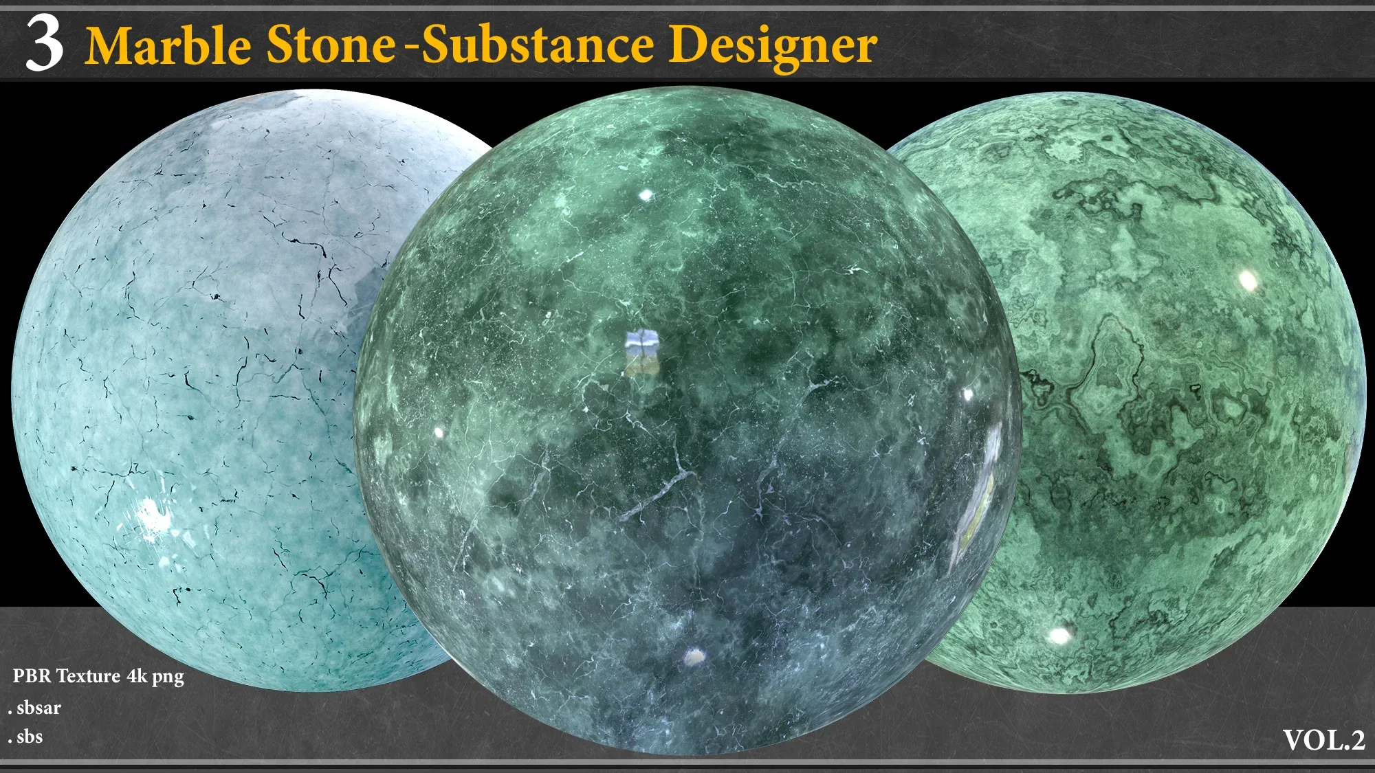 3 Marble Stone Material_Substance Designer-vol.2