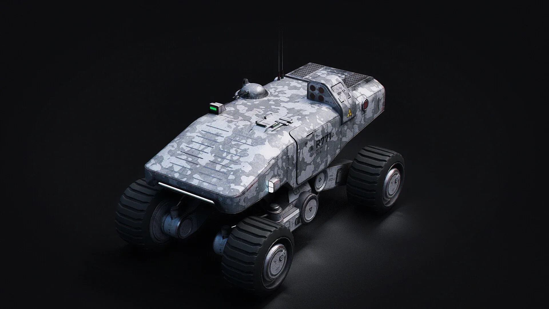 Mars Military Rover Transporter