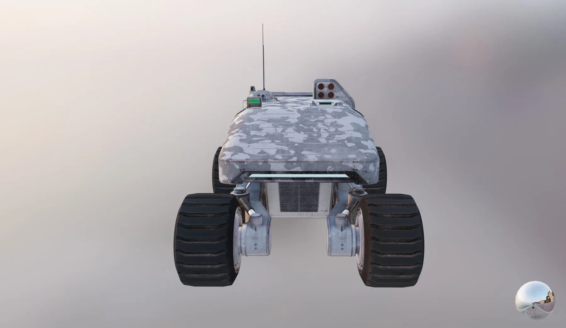 Mars Military Rover Transporter