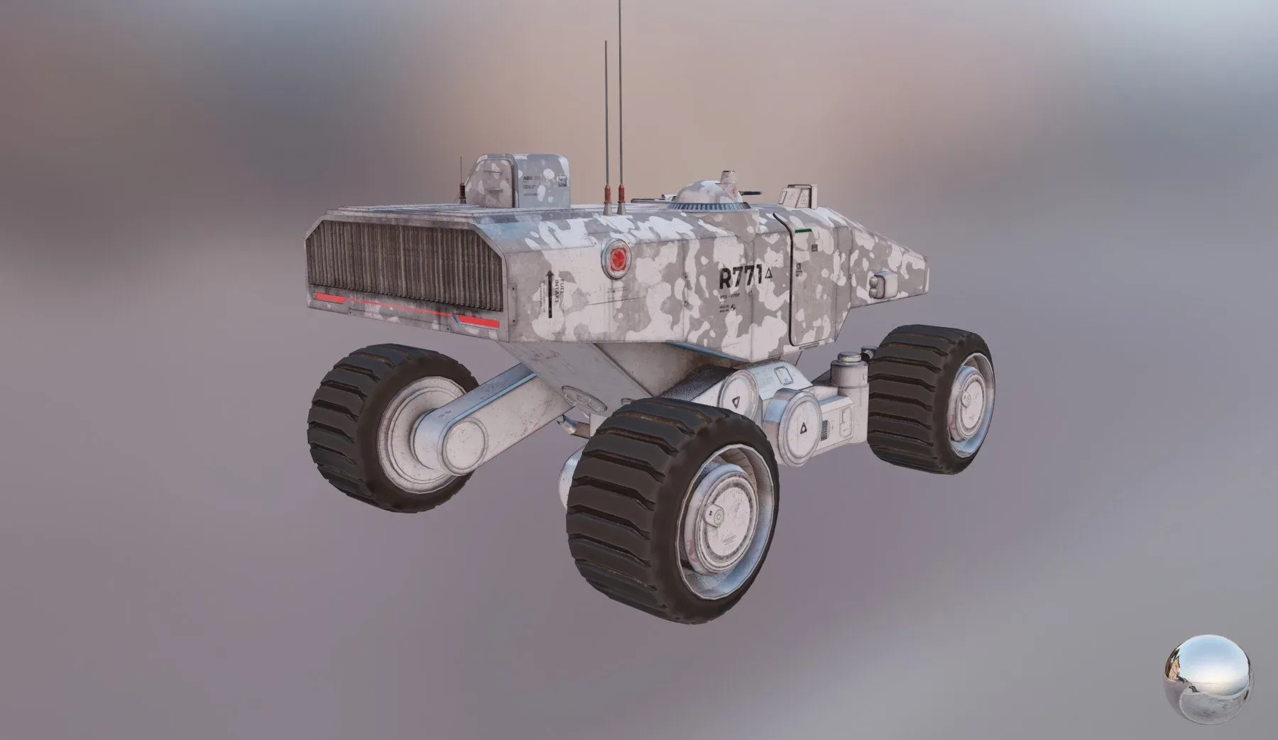 Mars Military Rover Transporter