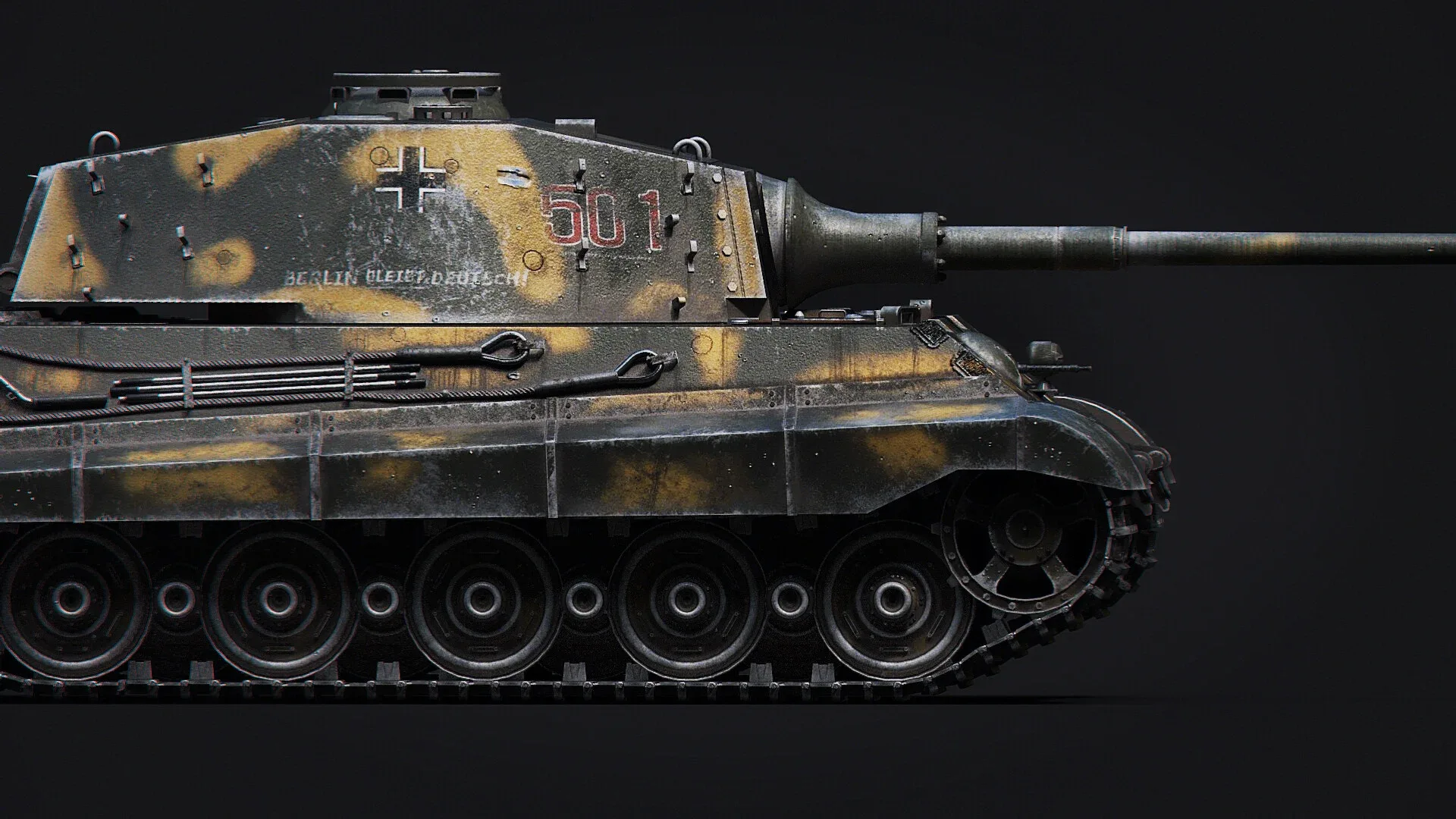 Tank Green Khaki Tiger 2 - King Tiger Koenig Tiger