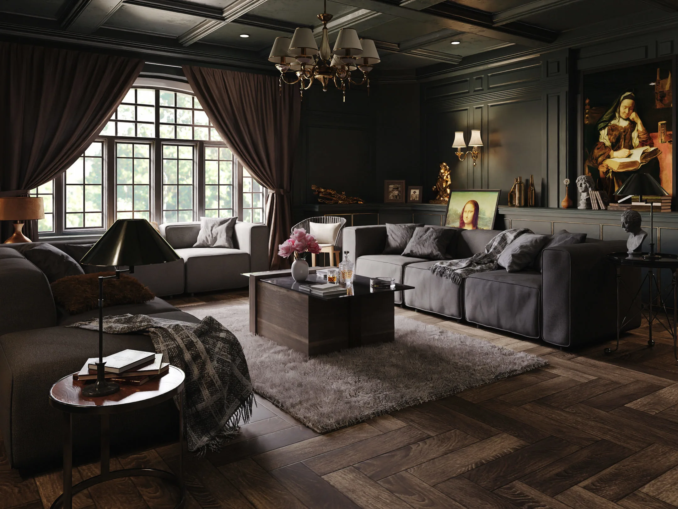 Dark Interior Scene (Classical)