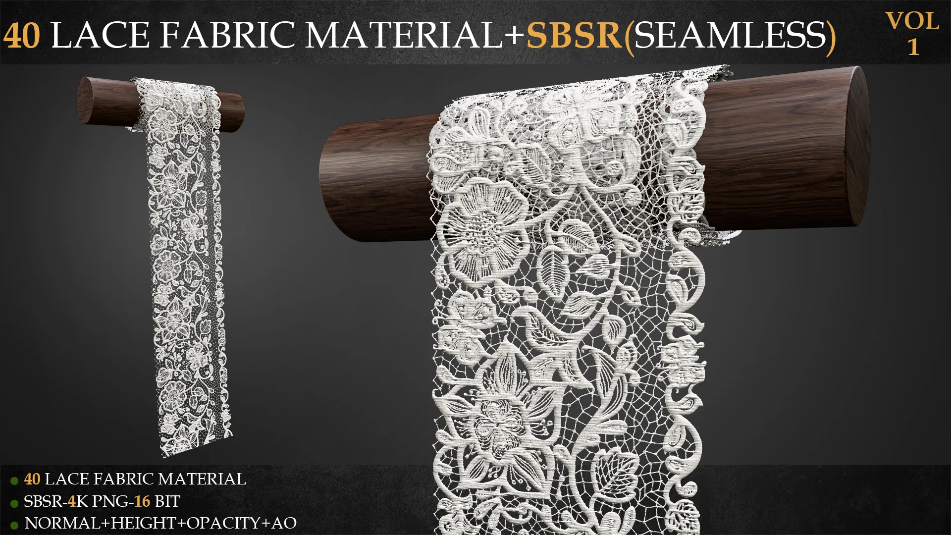 40 LACE FABRIC MATERIAL+SBSR(SEAMLESS)-VOL 1