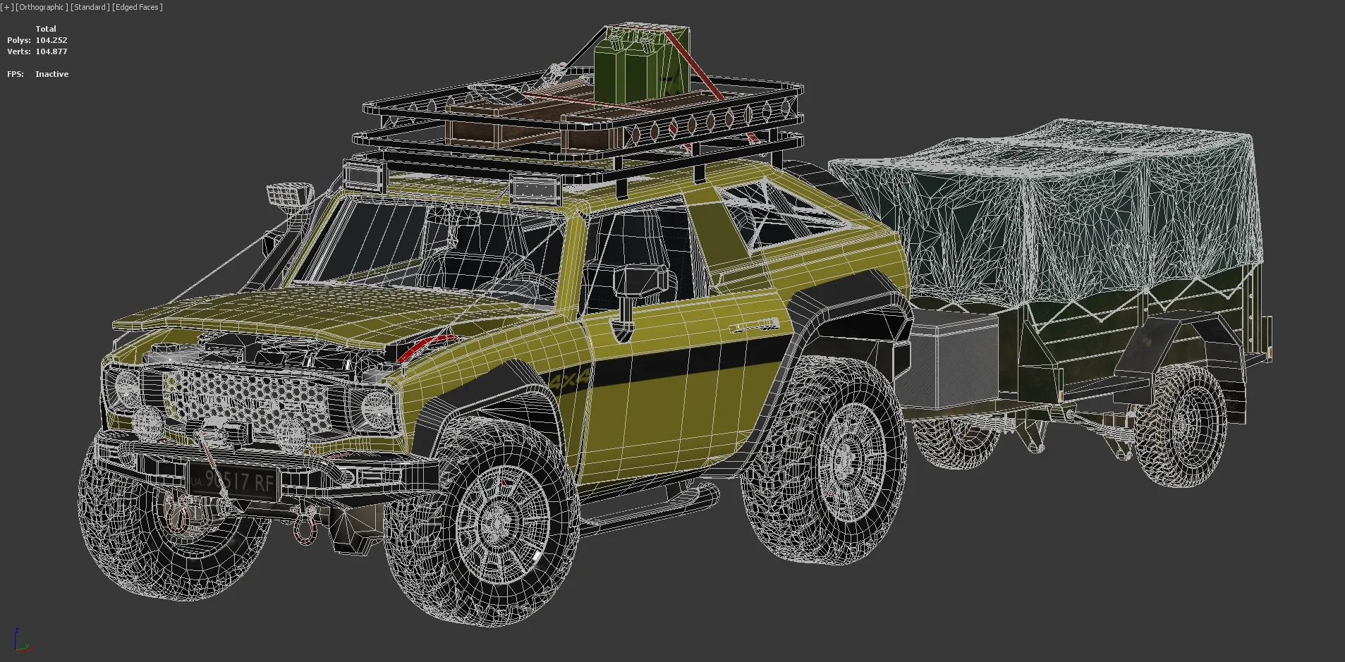 Generic Customizable SUV 4x4 Vehicle Game Ready