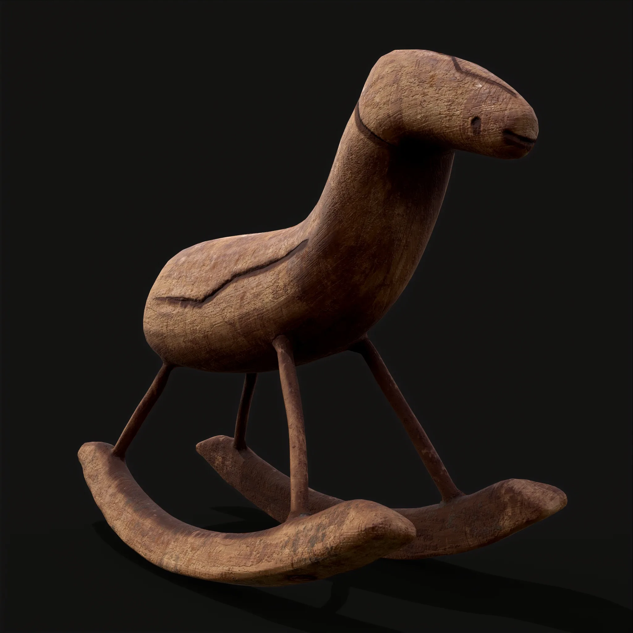 Rustic Medieval Rocking Horse