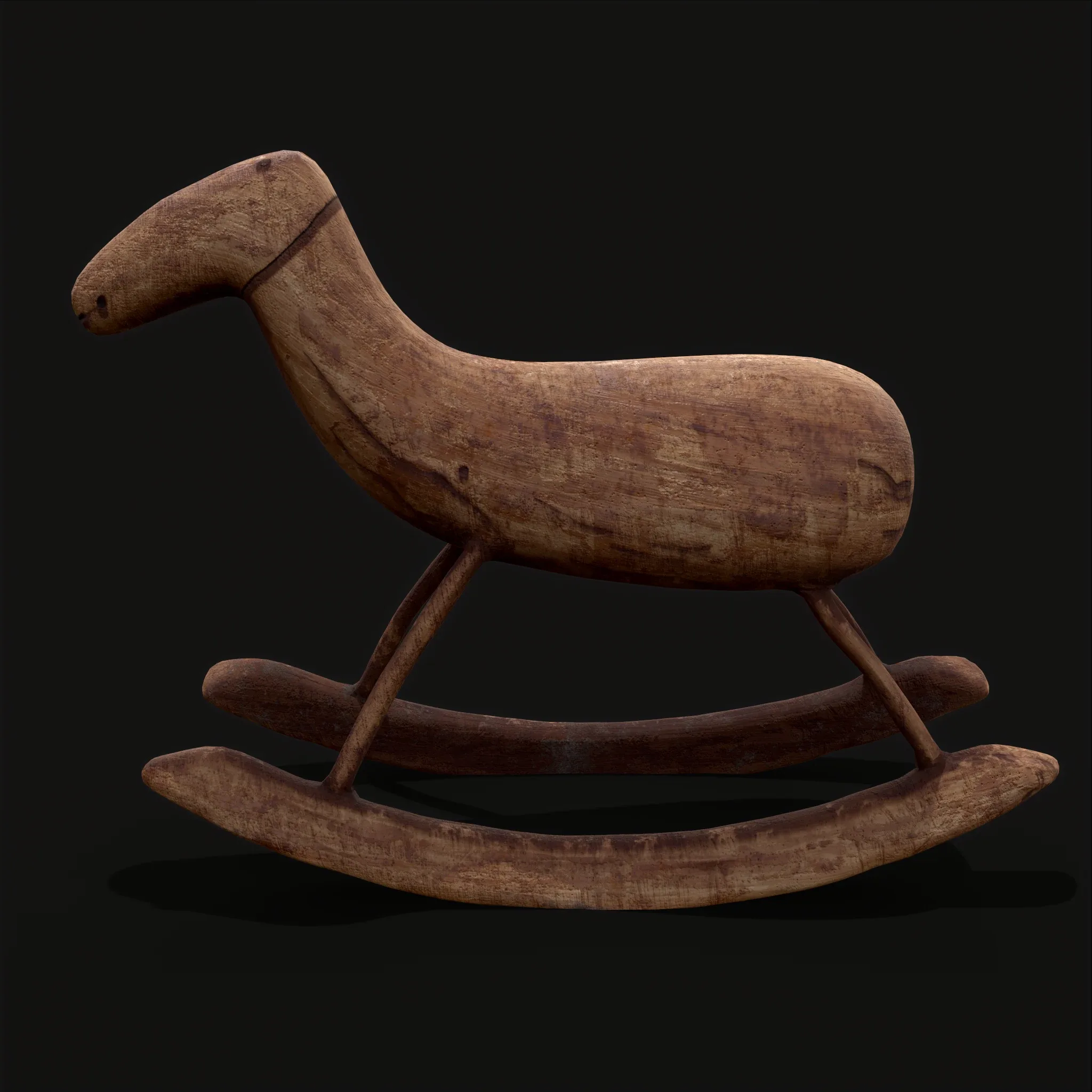 Rustic Medieval Rocking Horse