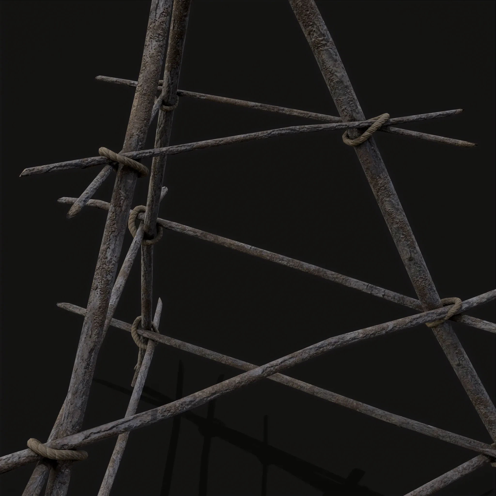 Primitive Tripod Meat Smoker