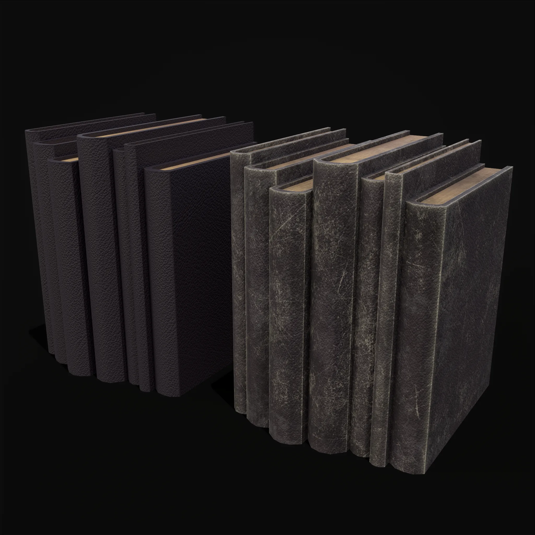 Simple Purple Leather Books