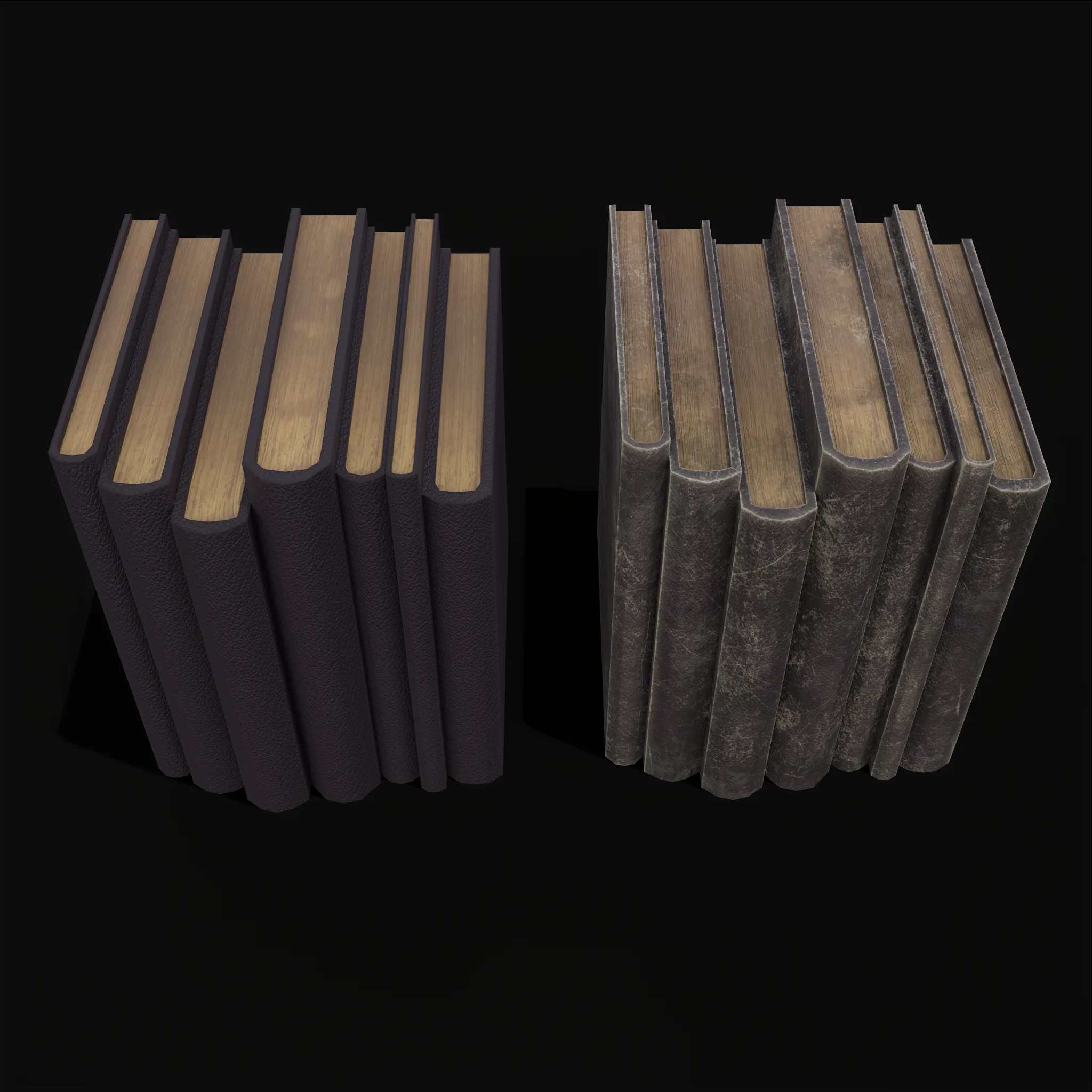 Simple Purple Leather Books