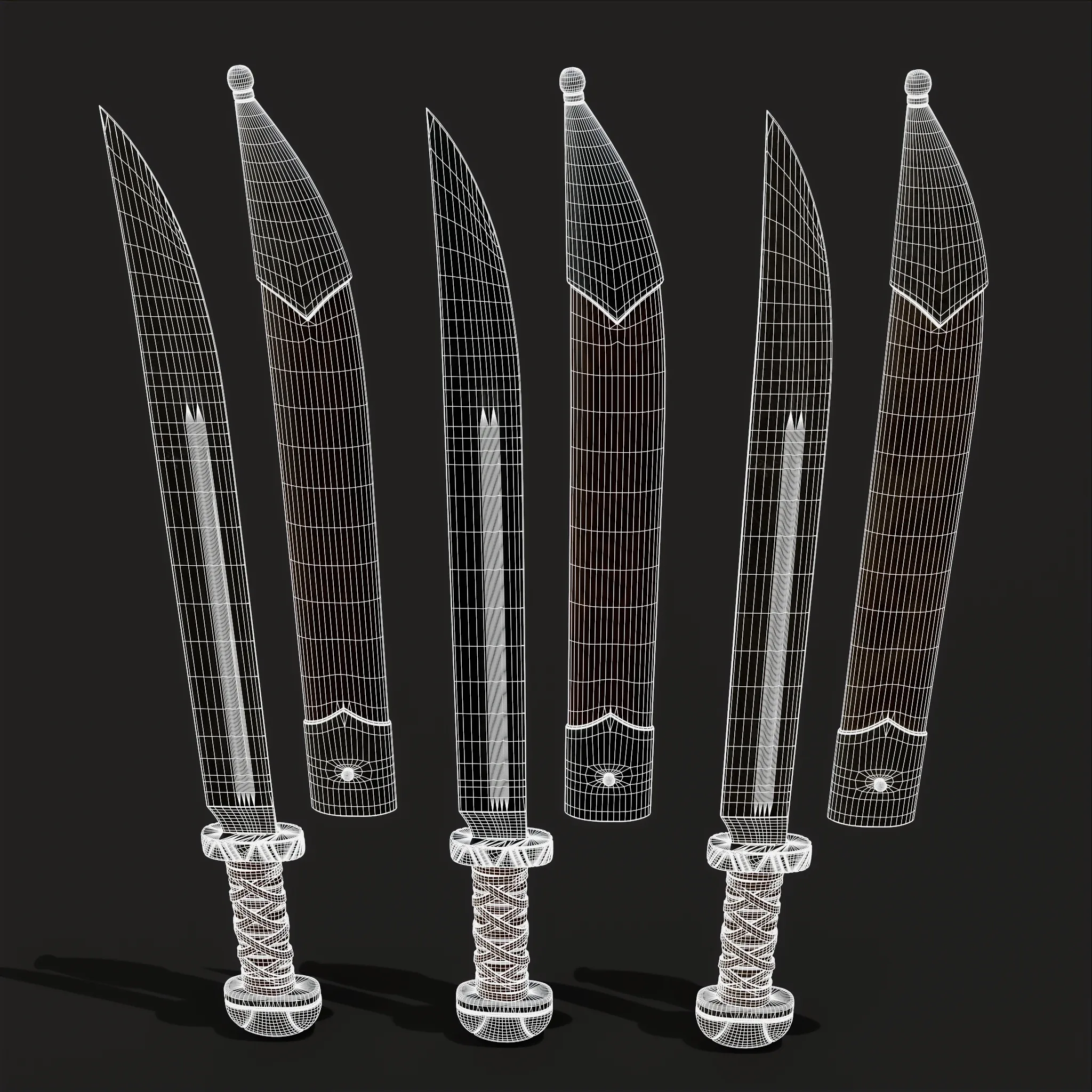 Medieval Germanic Seax Short Sword