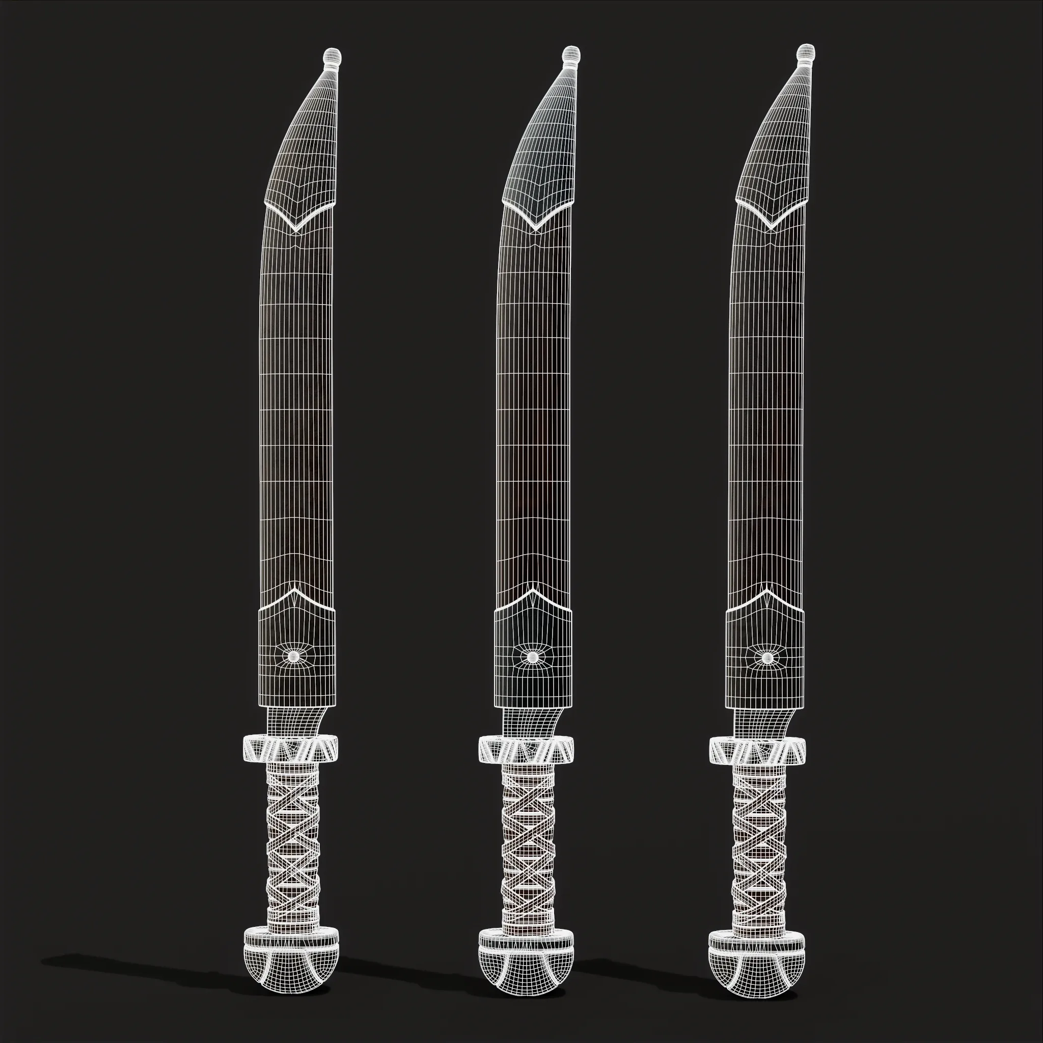 Medieval Germanic Seax Short Sword