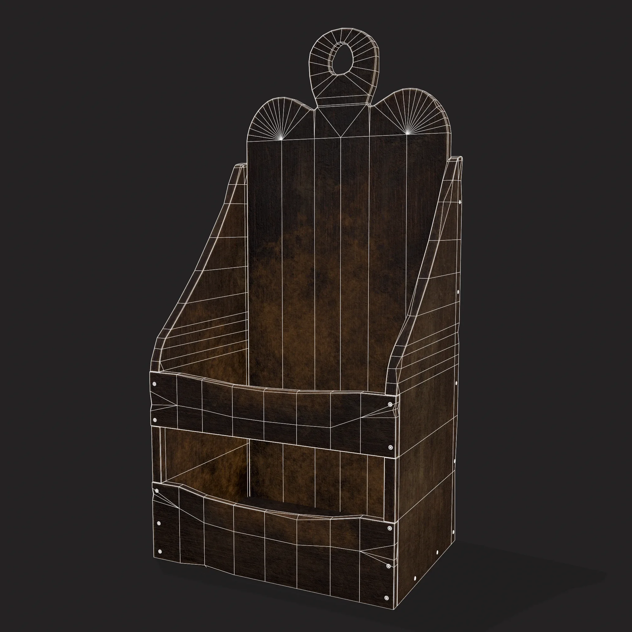 Rustic Medieval Wooden Holder