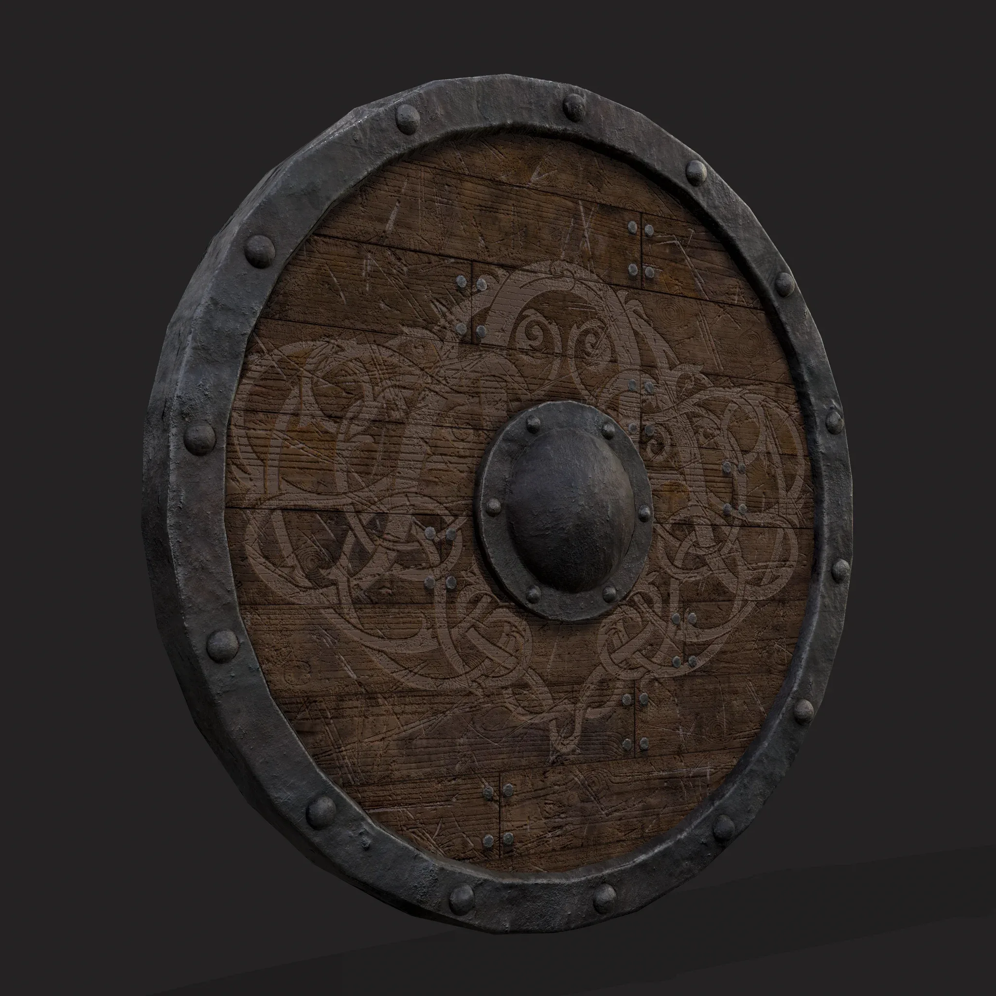 Viking Medieval Round Plank Shield