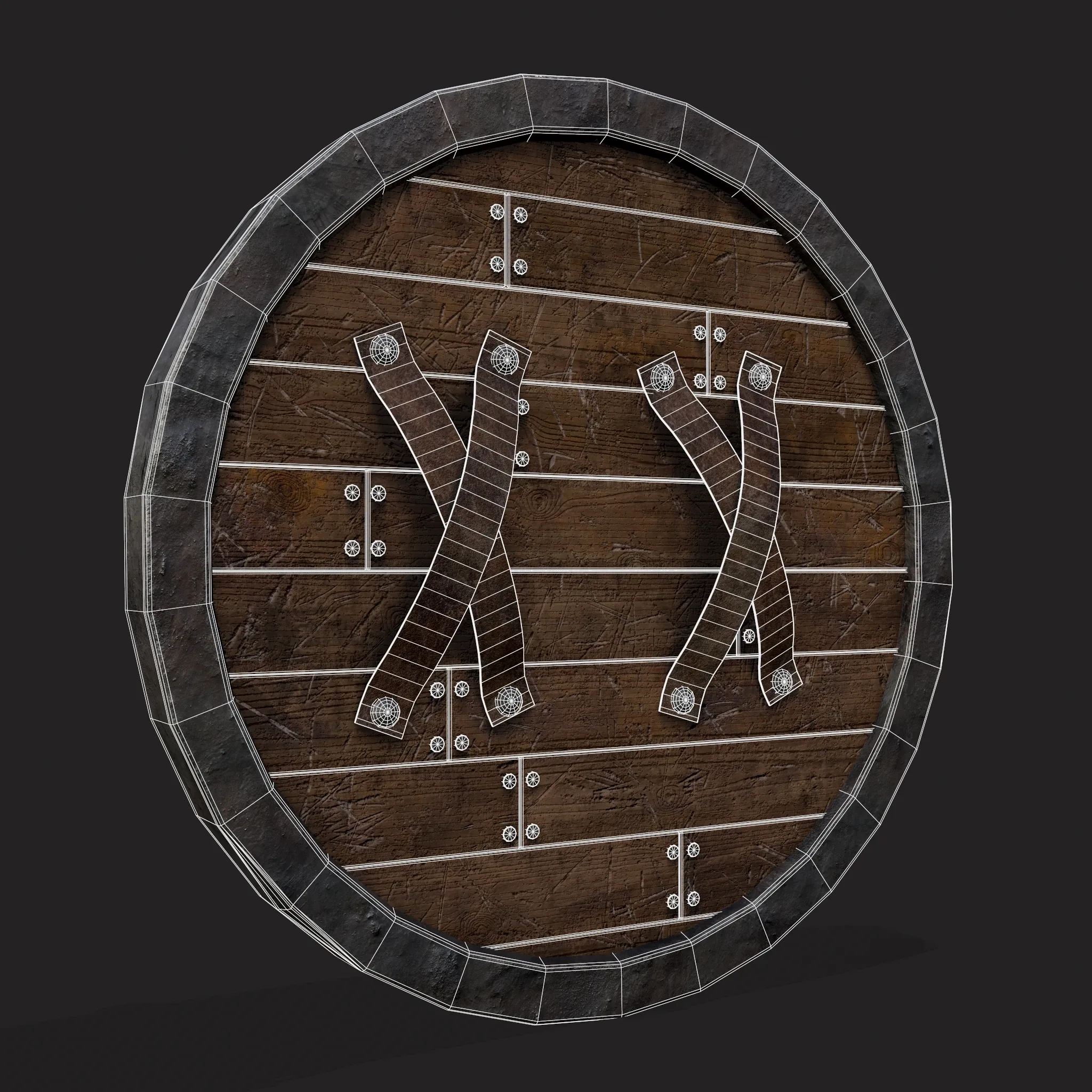 Viking Medieval Round Plank Shield