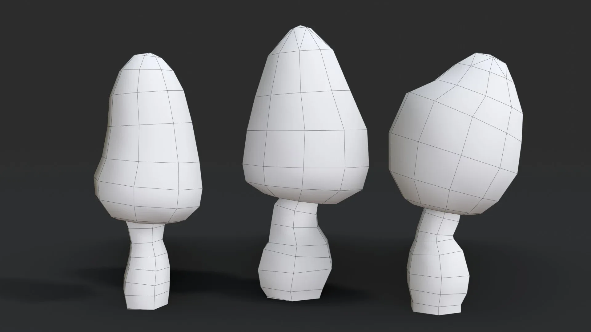 Morel Mushrooms Set FlippedNormals