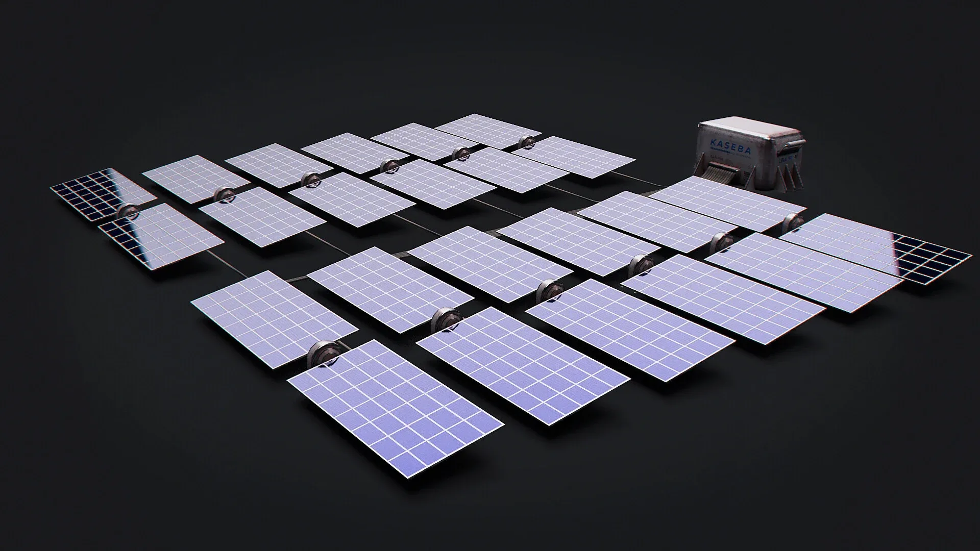 Solar Panels Set and Pack Source Files Attached 8K Textures