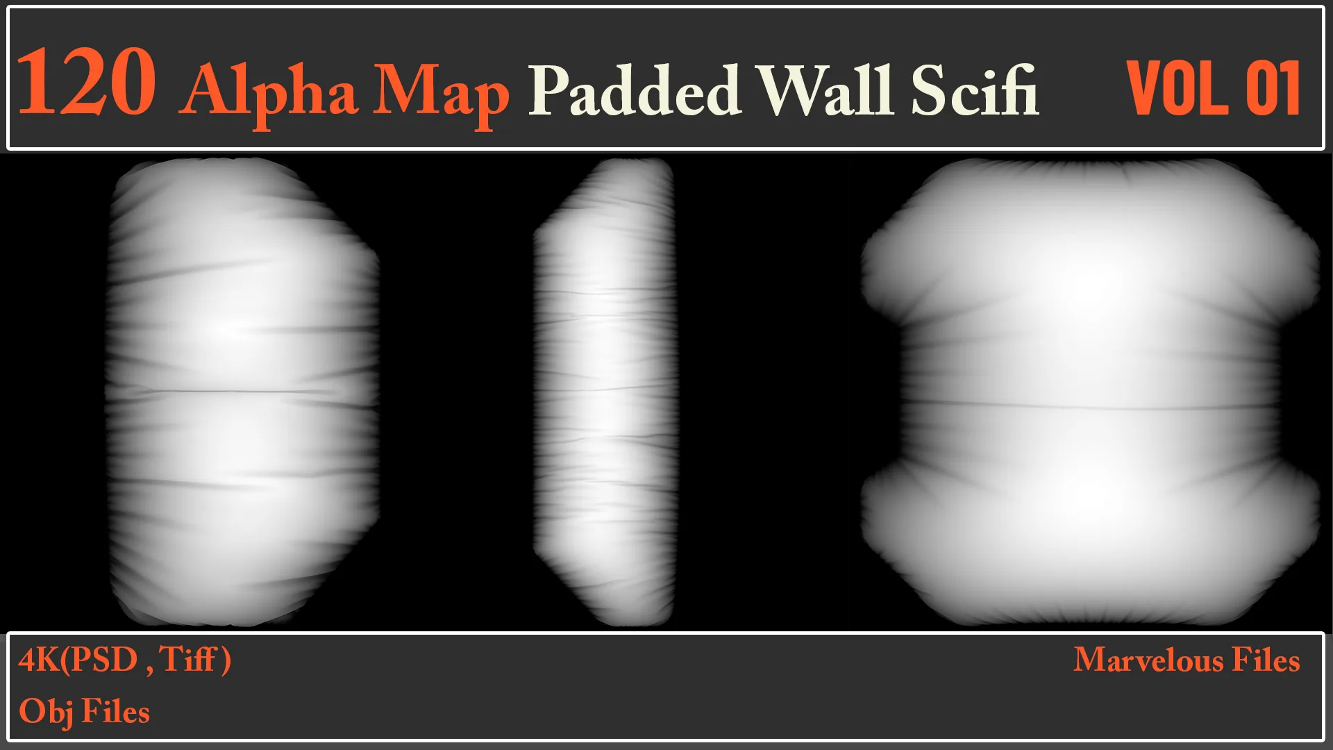 120 Alpha Maps Padded Wall SCIFI