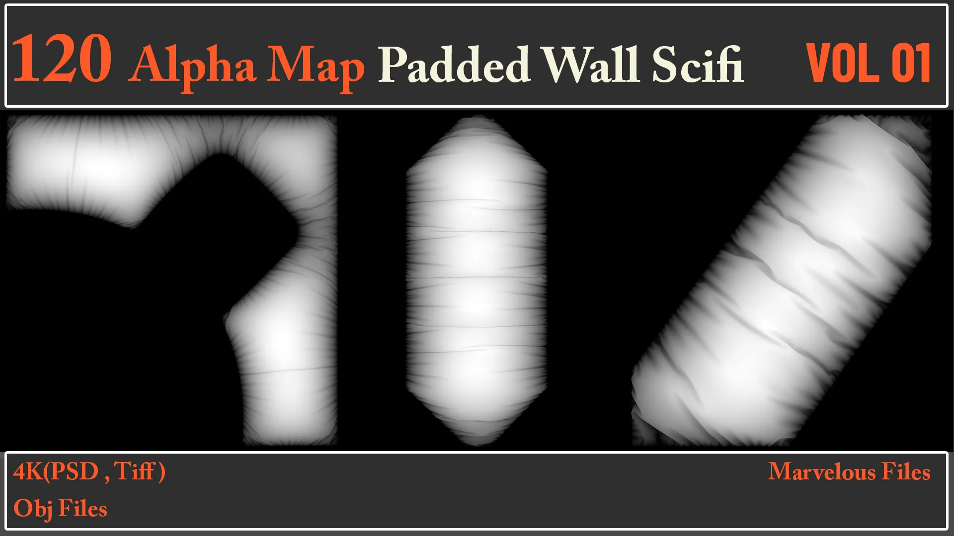 120 Alpha Maps Padded Wall SCIFI