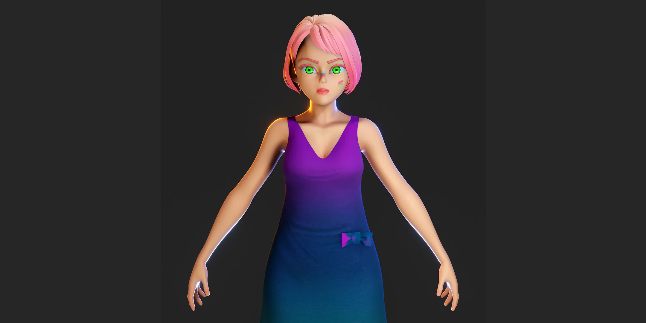 3d Modeling - Girl - Isabella - Blender 3.0