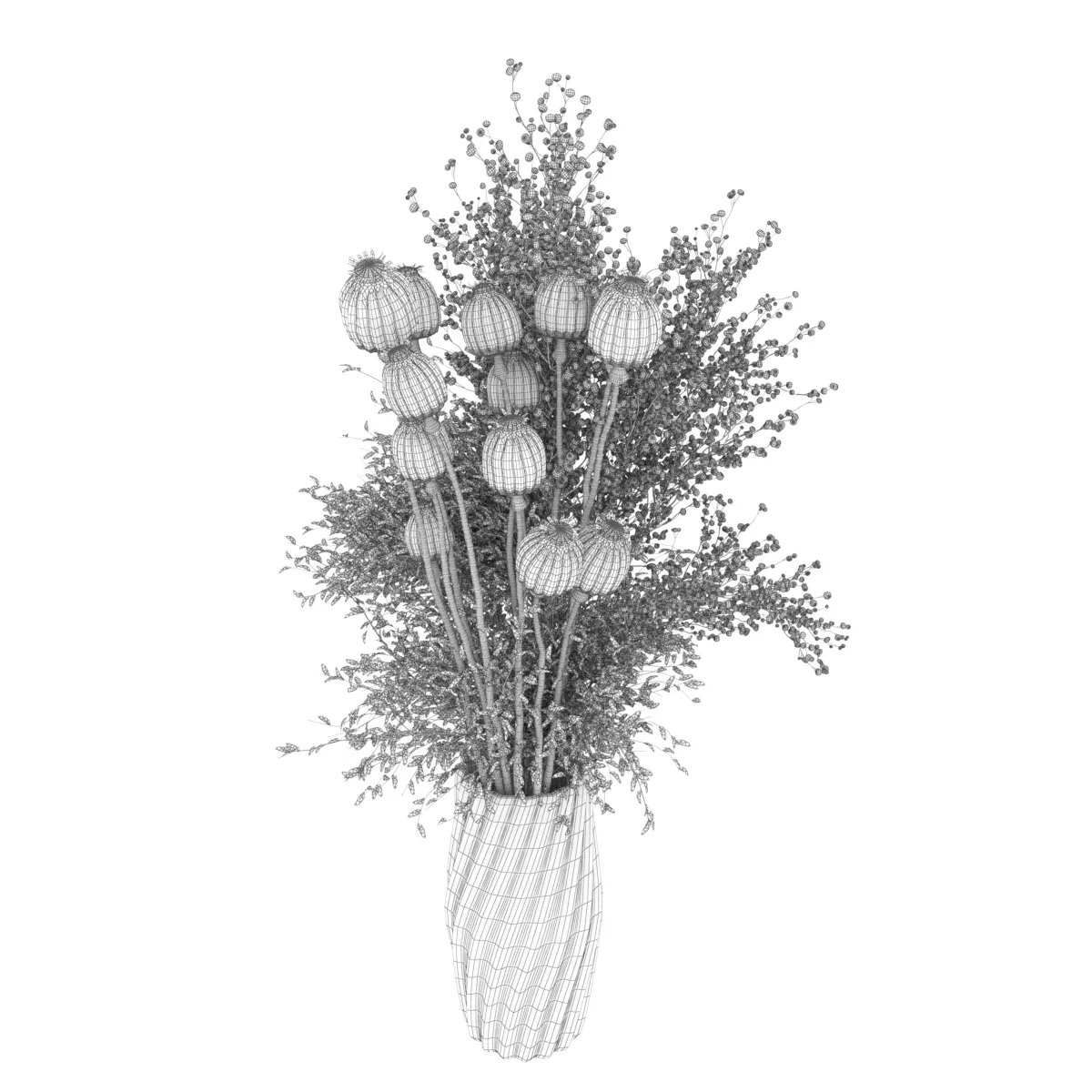 Collection plant vol 103 - dried - flowers - Bouquet - blender - 3dmax - cinema 4d