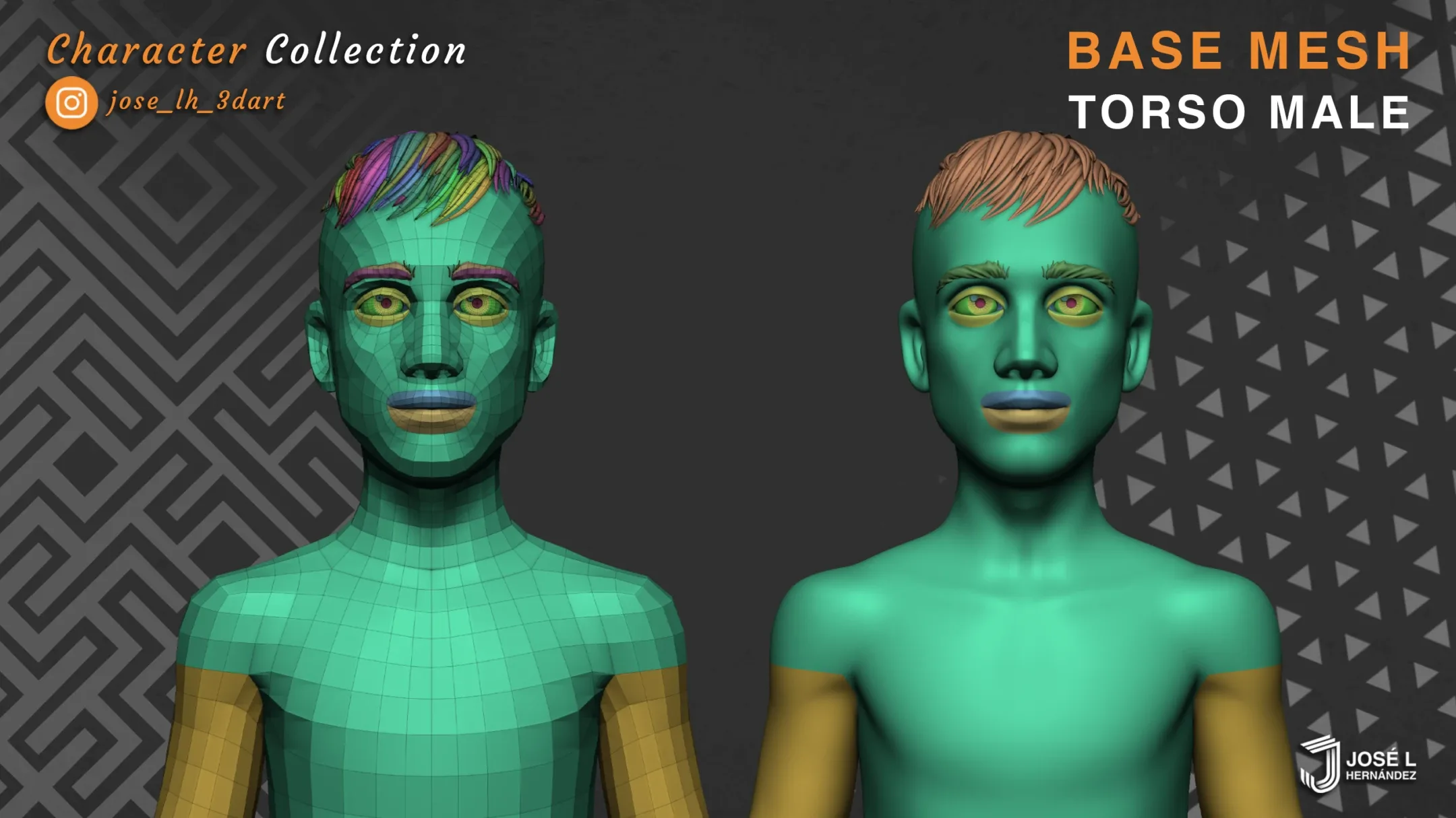 Basemesh - Stylized Male Head