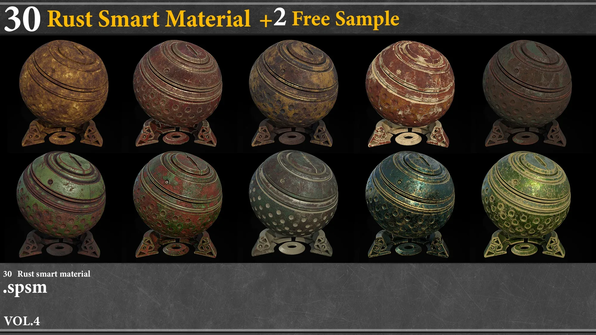 30 Rust Smart Material Vol.4 + 2 free samples