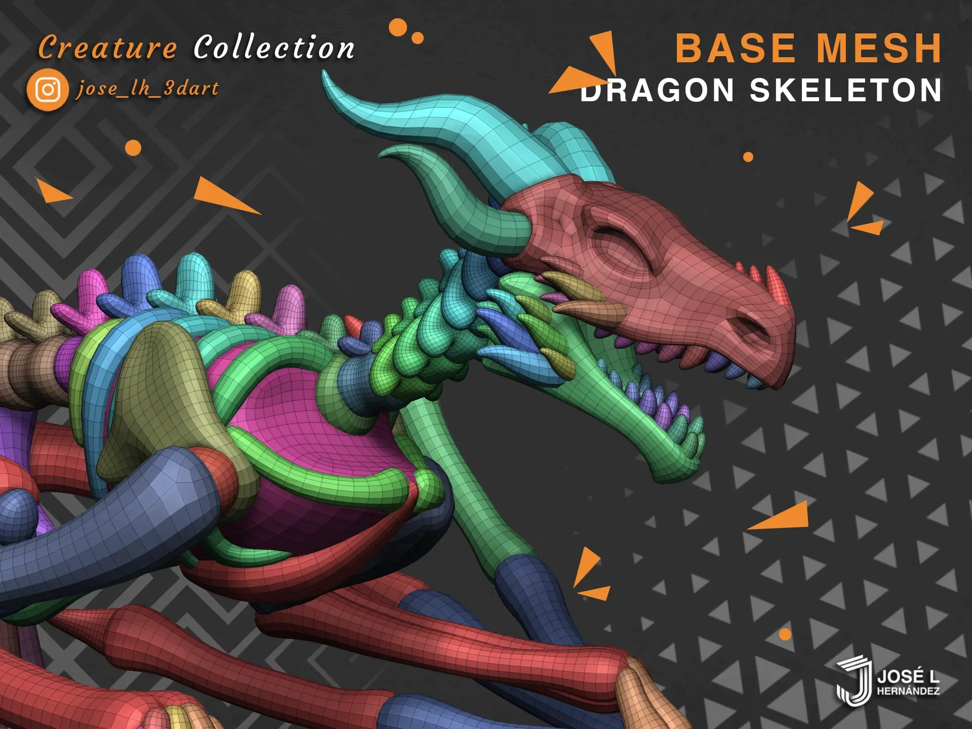 BaseMesh - Dragon Skeleton