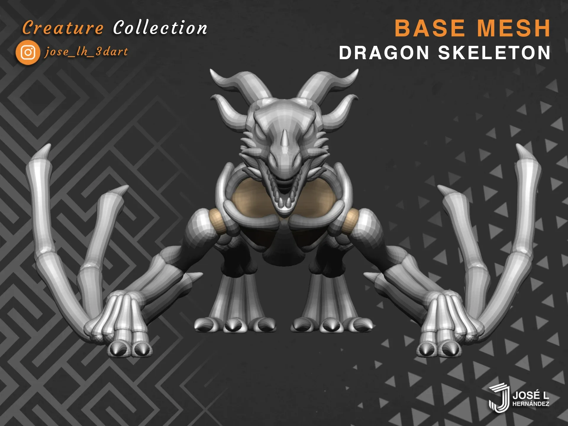 BaseMesh - Dragon Skeleton