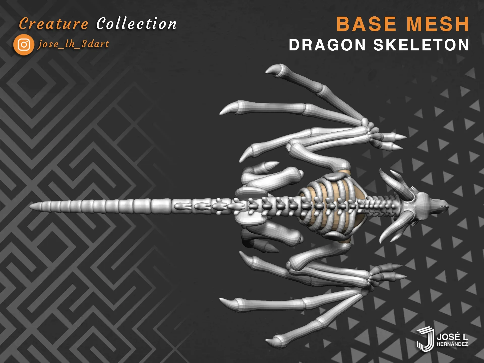 BaseMesh - Dragon Skeleton