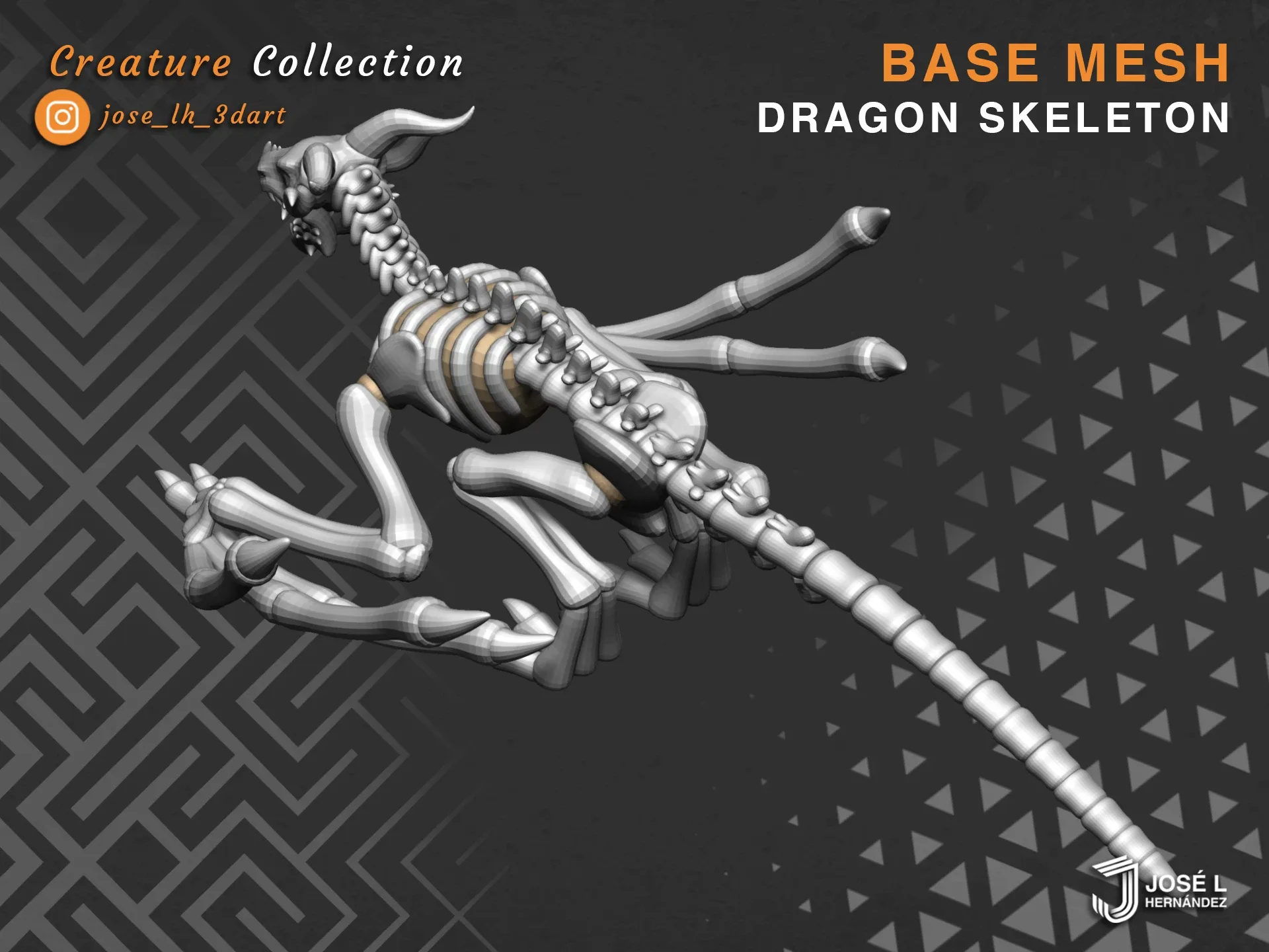 BaseMesh - Dragon Skeleton