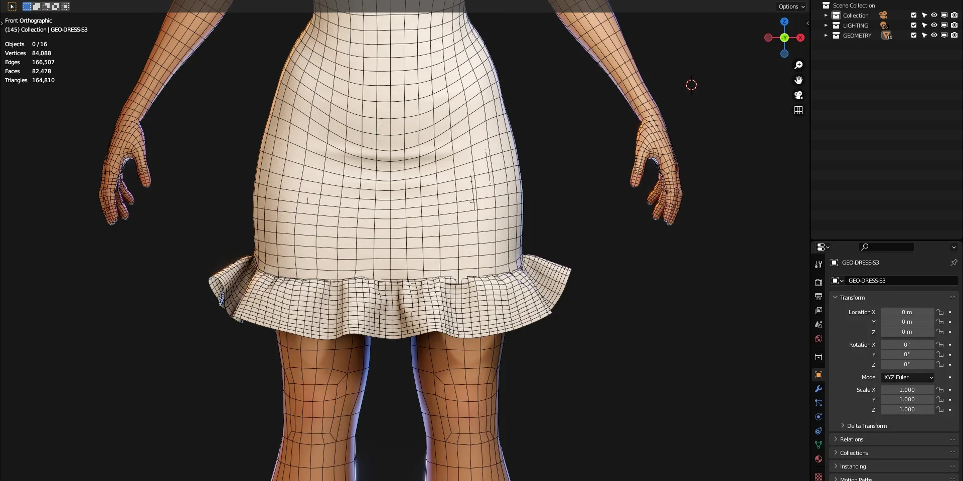 3d Modeling - Girl - Isabella Style 3 - Blender 3.0