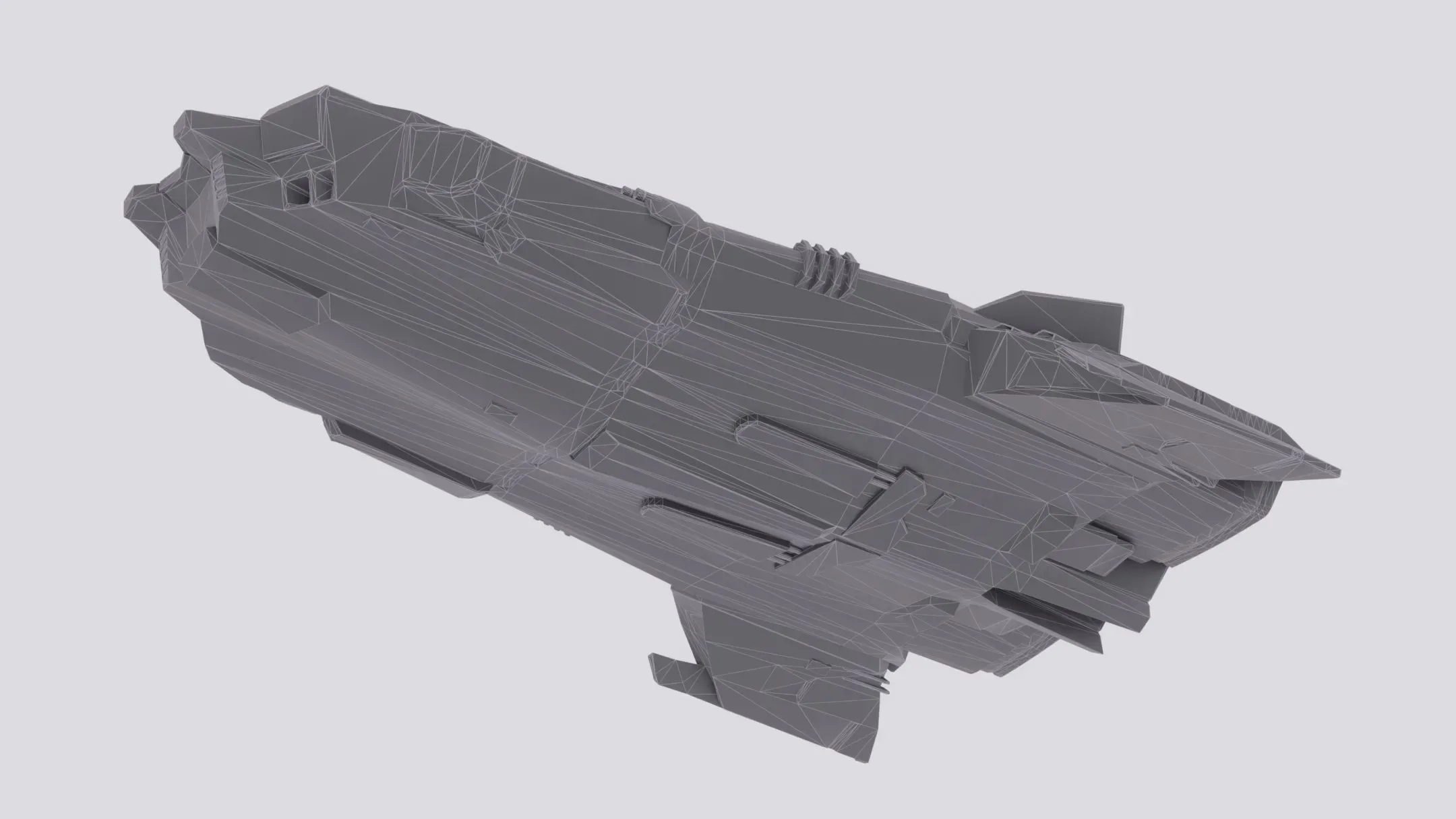 Anopheles Spaceship Low-poly 3D model