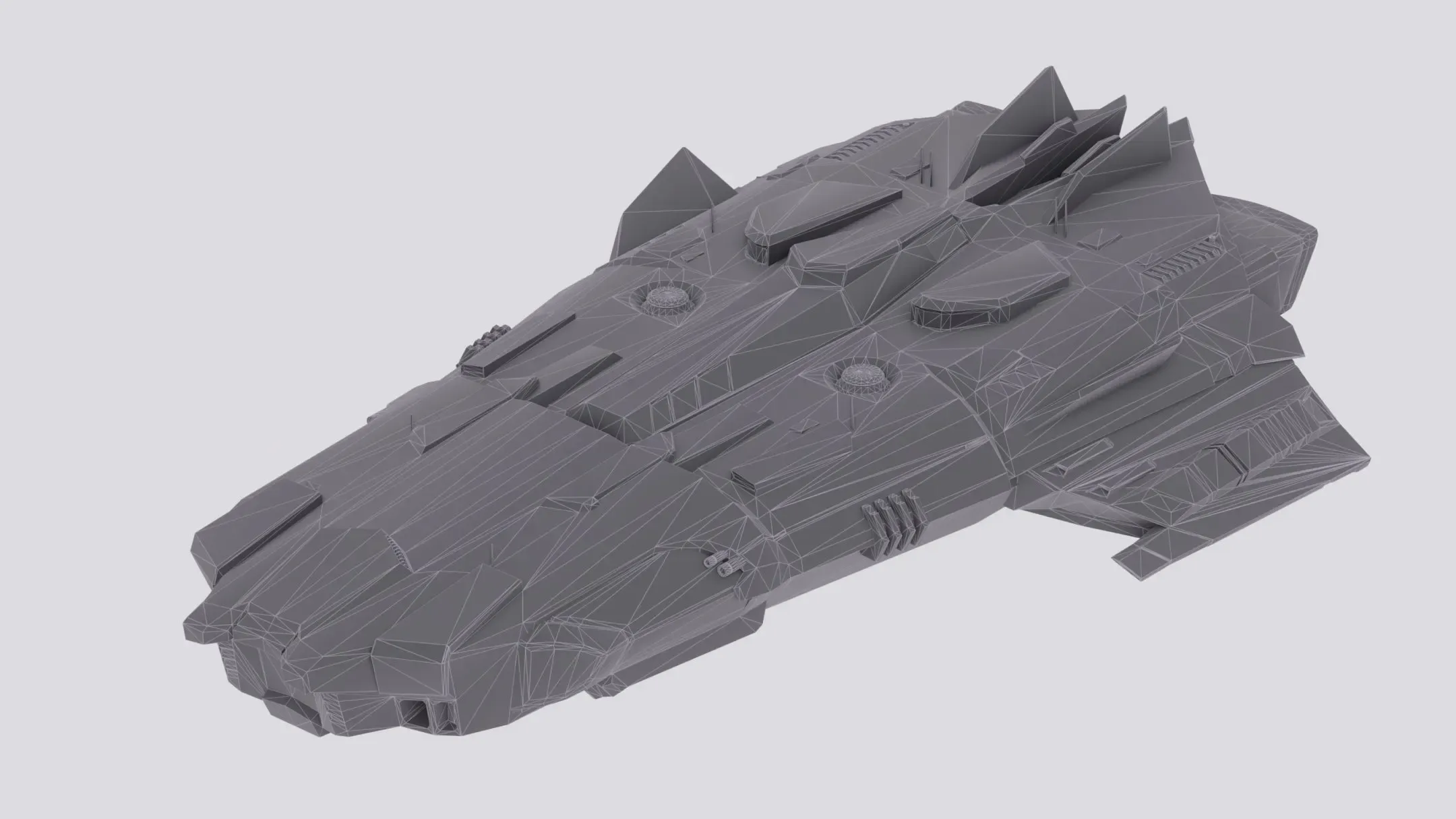 Anopheles Spaceship Low-poly 3D model