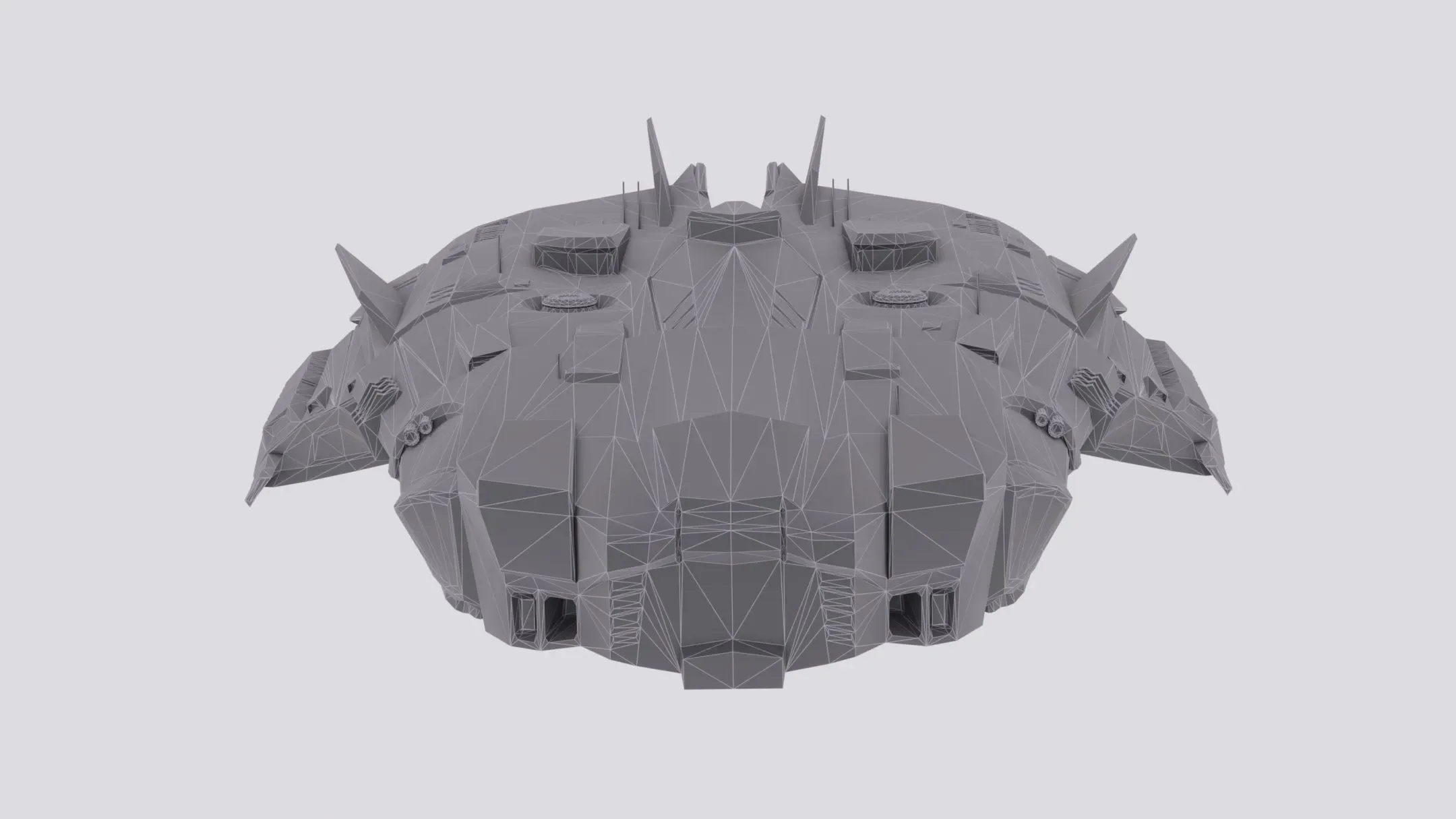 Anopheles Spaceship Low-poly 3D model