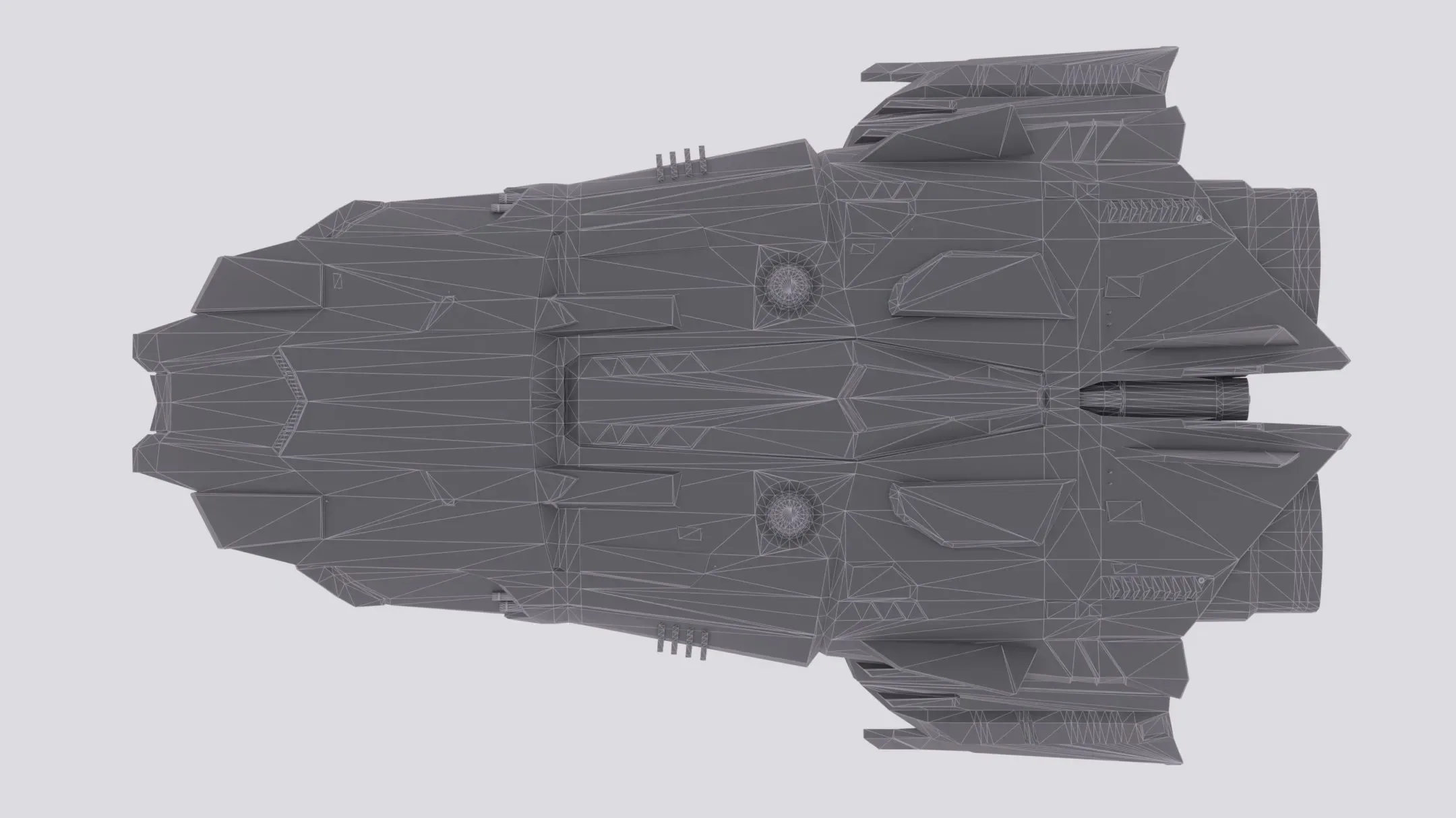 Anopheles Spaceship Low-poly 3D model