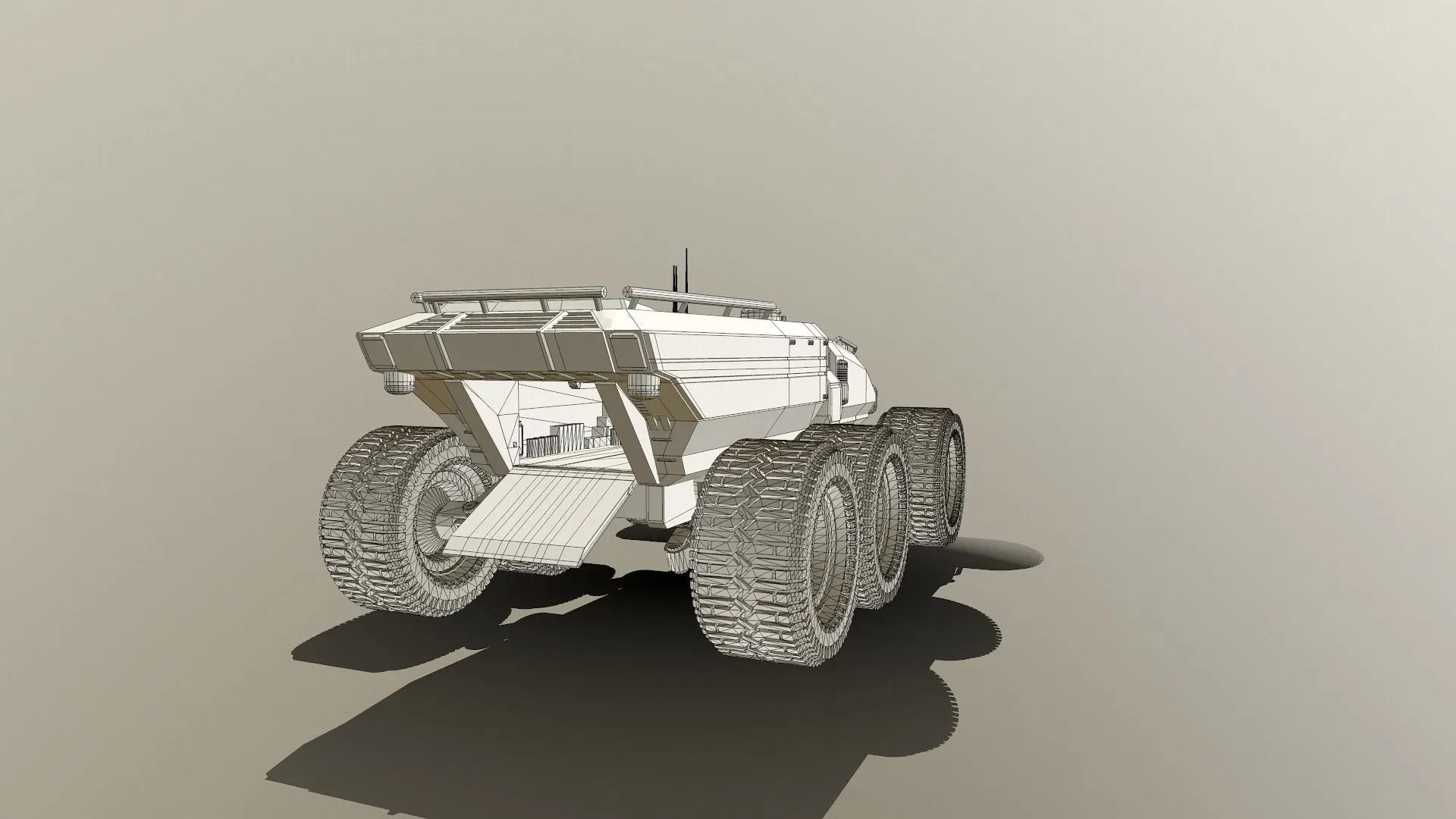 Technical Vehicle transporter Source Files Attached 8K Textures